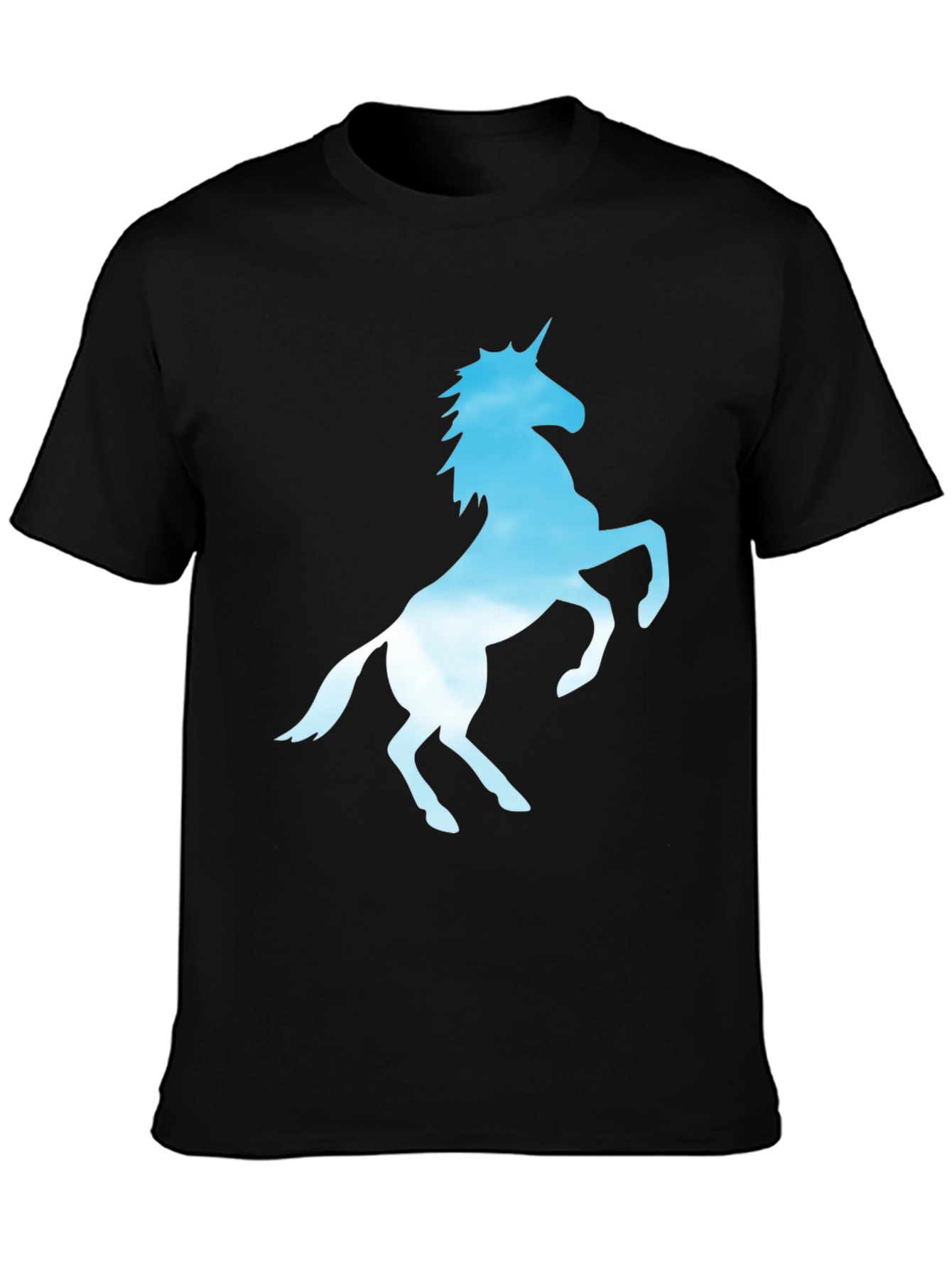Unicorn Silhouette Black T-Shirt