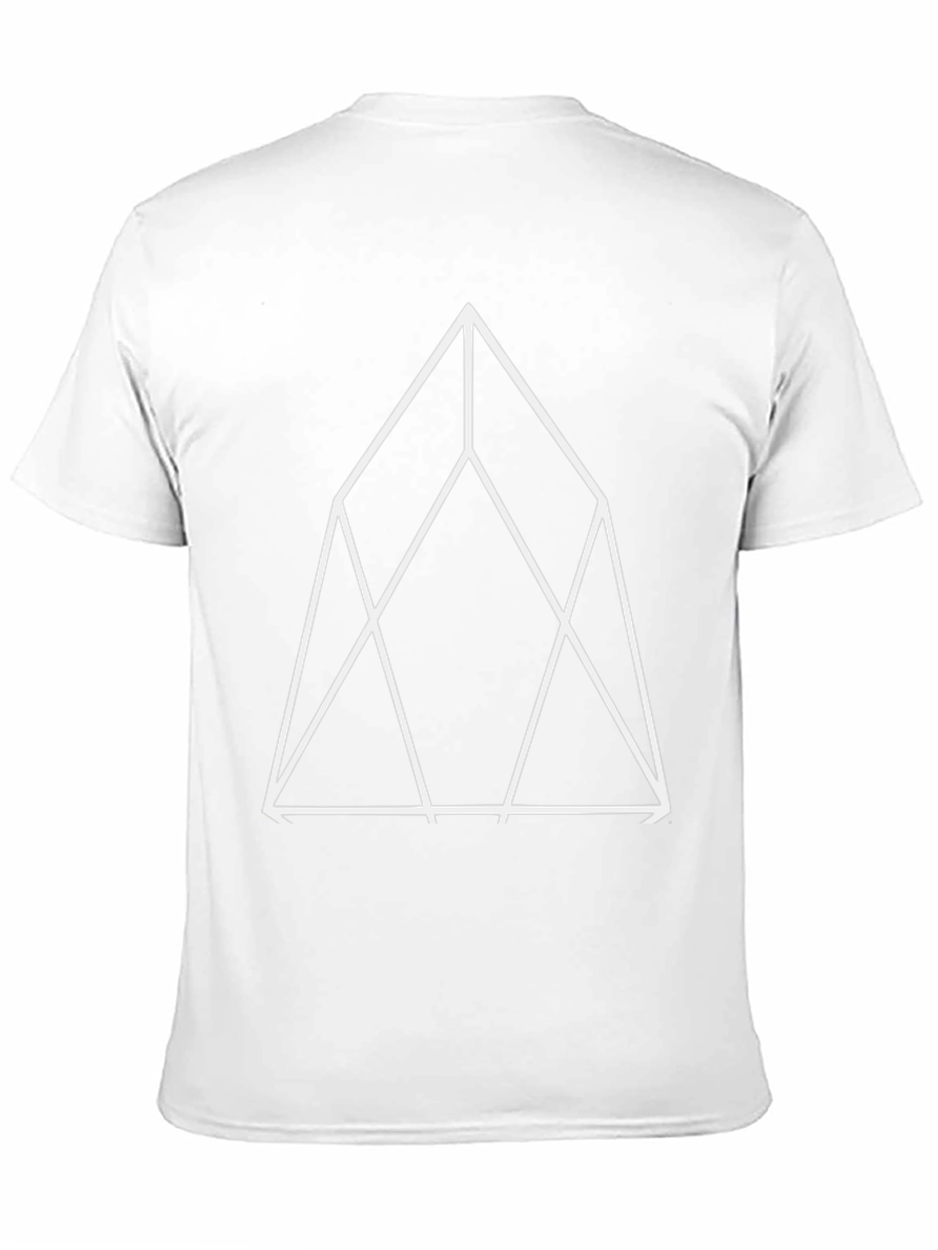 Geometric Triangle Graphic Tee - Black