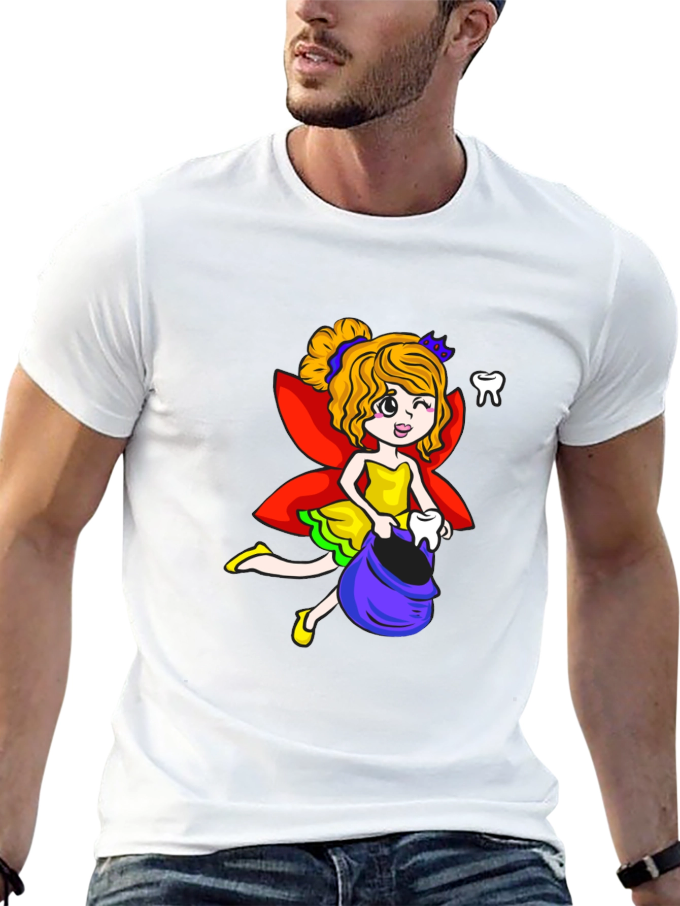 Tooth Fairy T-Shirt Funny Dental Hygienist Tee