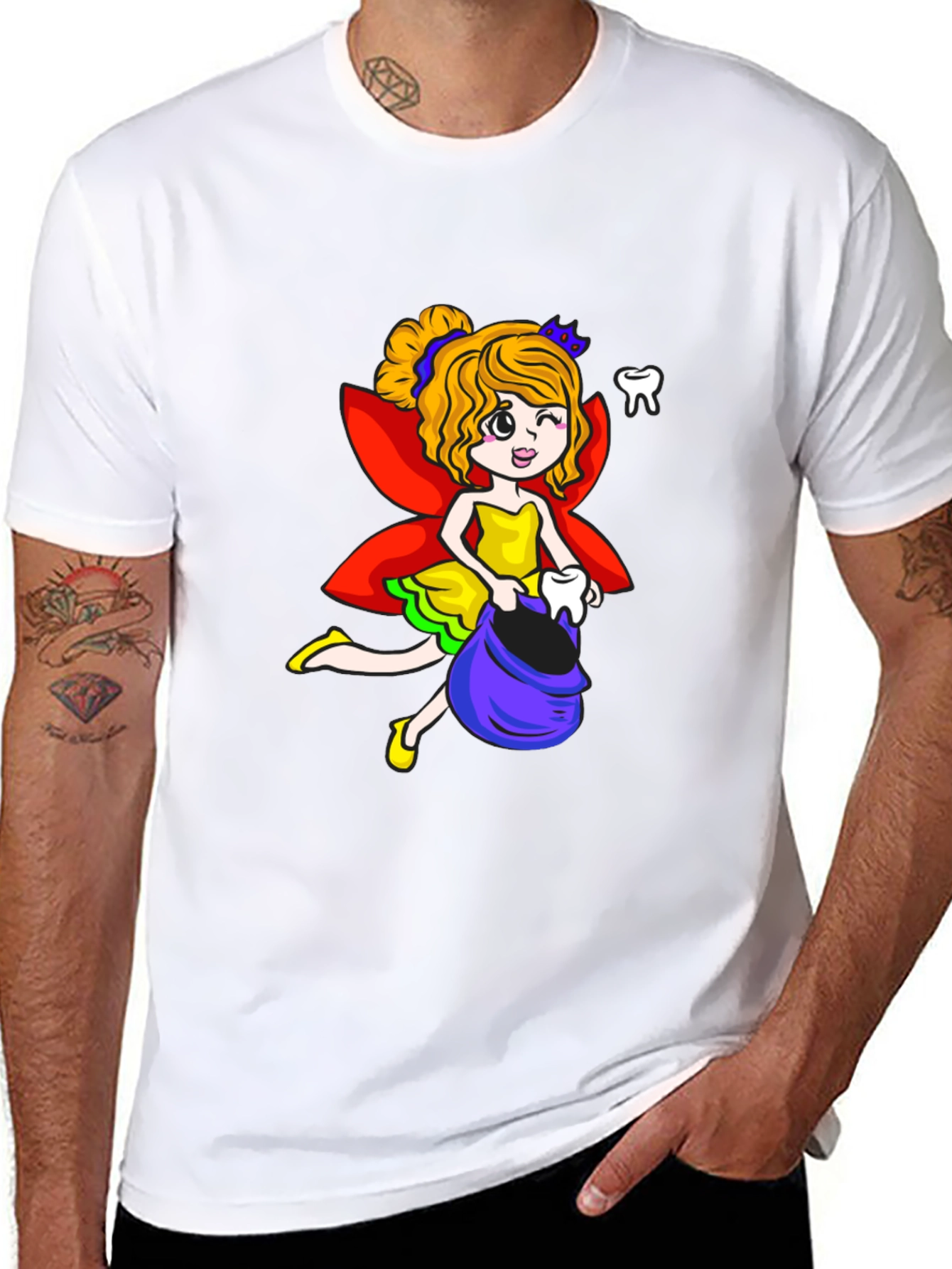 Tooth Fairy T-Shirt Funny Dental Hygienist Tee