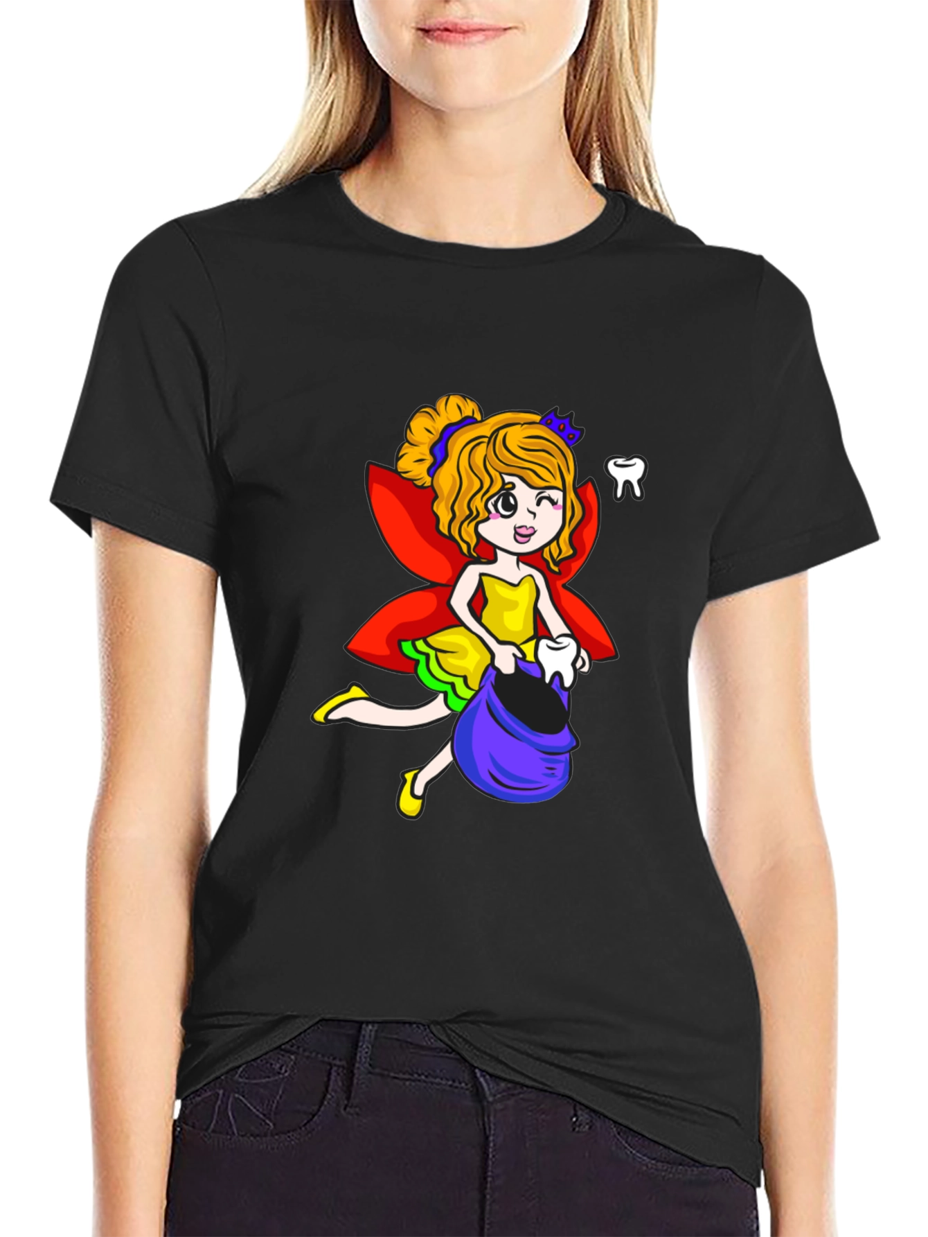 Tooth Fairy T-Shirt Funny Dental Hygienist Tee