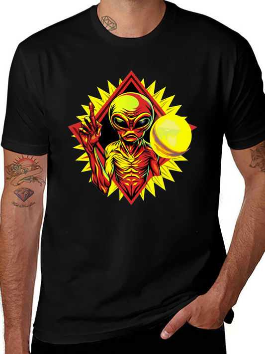 Alien Graphic Tee - Peace Among Worlds!