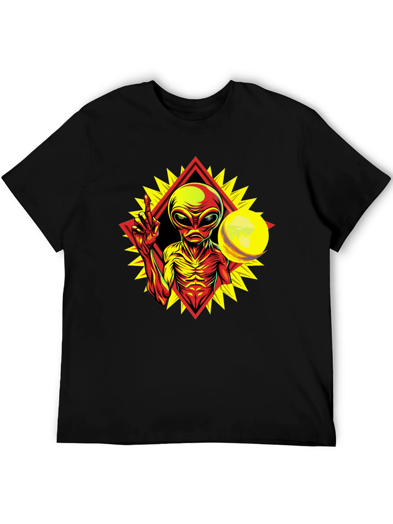 Alien Graphic Tee - Peace Among Worlds!