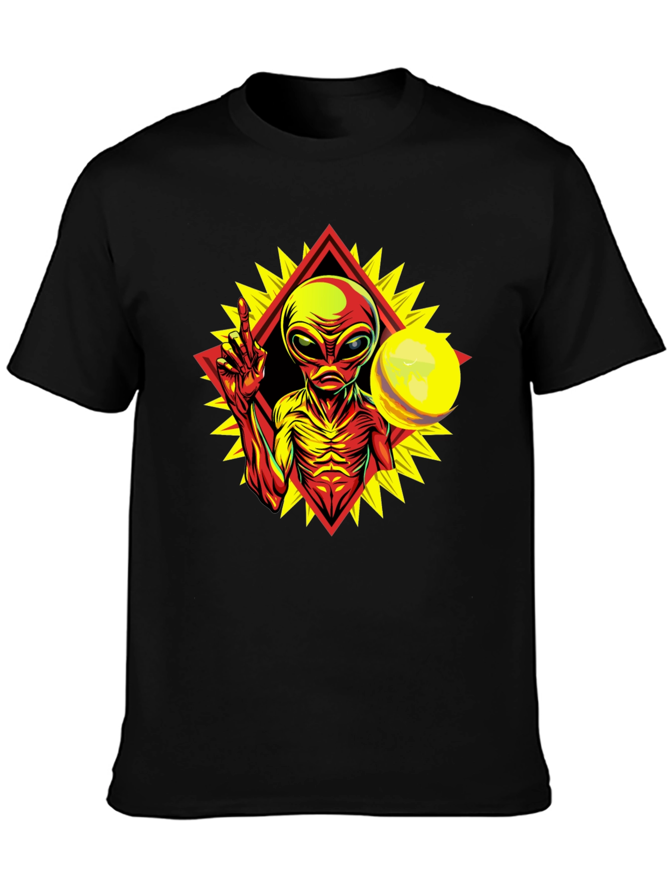 Alien Graphic Tee - Peace Among Worlds!