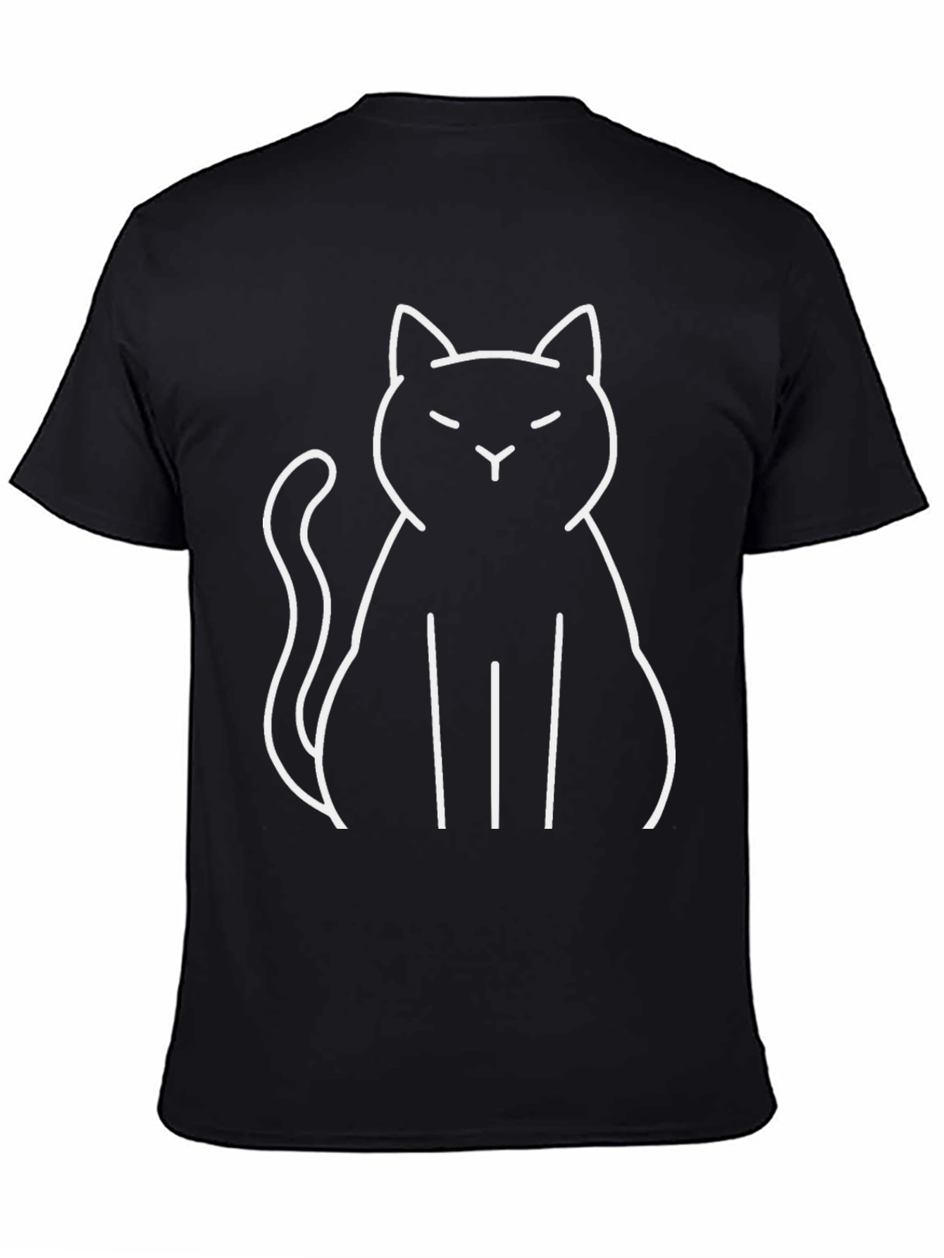 Cool Black Cat Graphic Tee