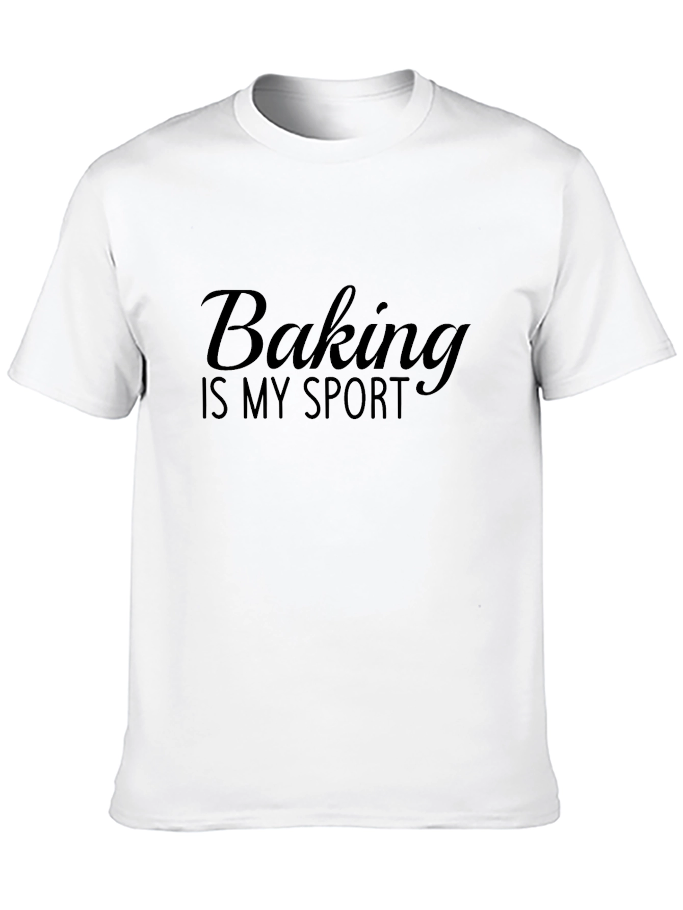 Baking is My Sport Black T-Shirt