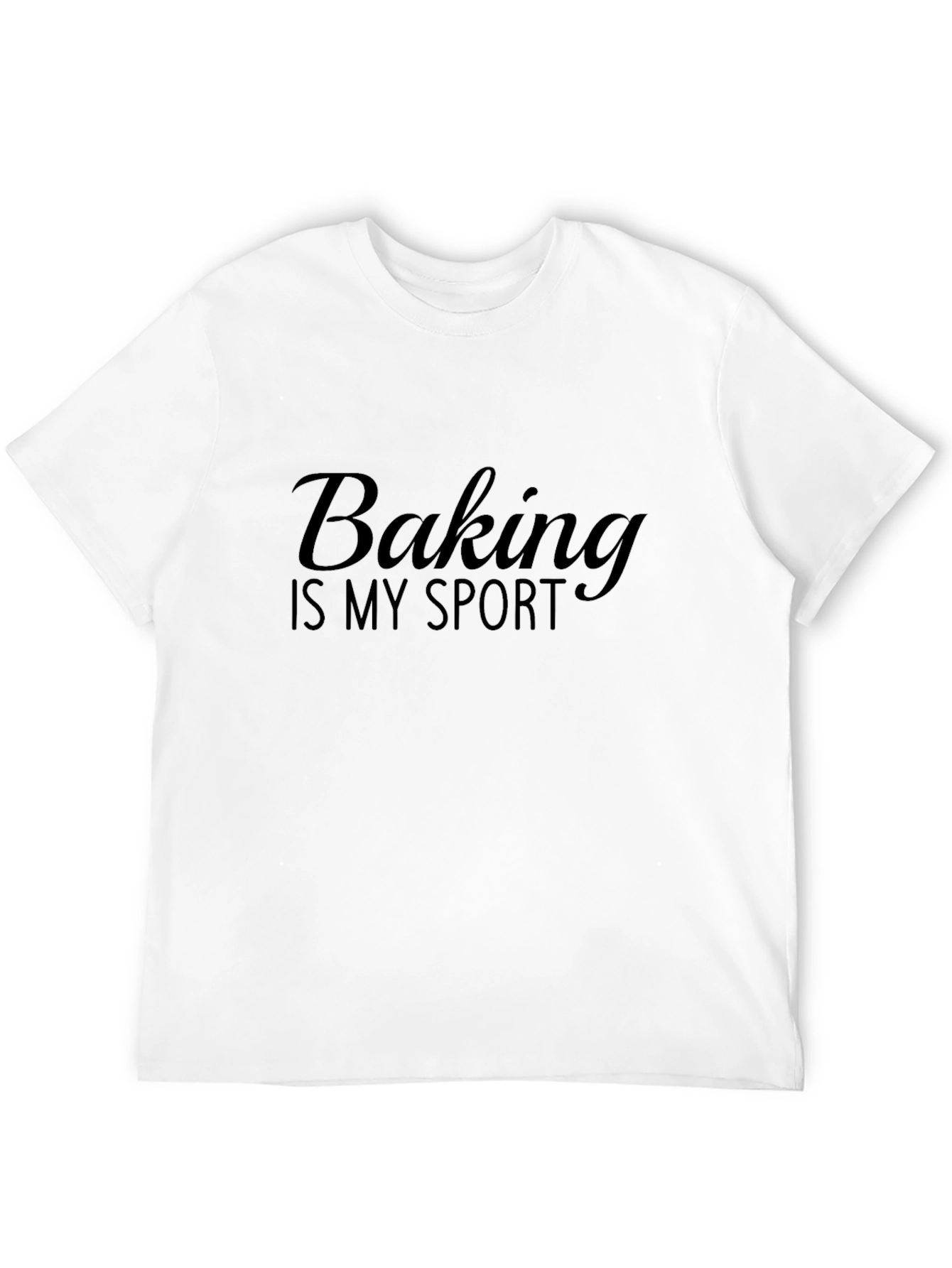 Baking is My Sport Black T-Shirt