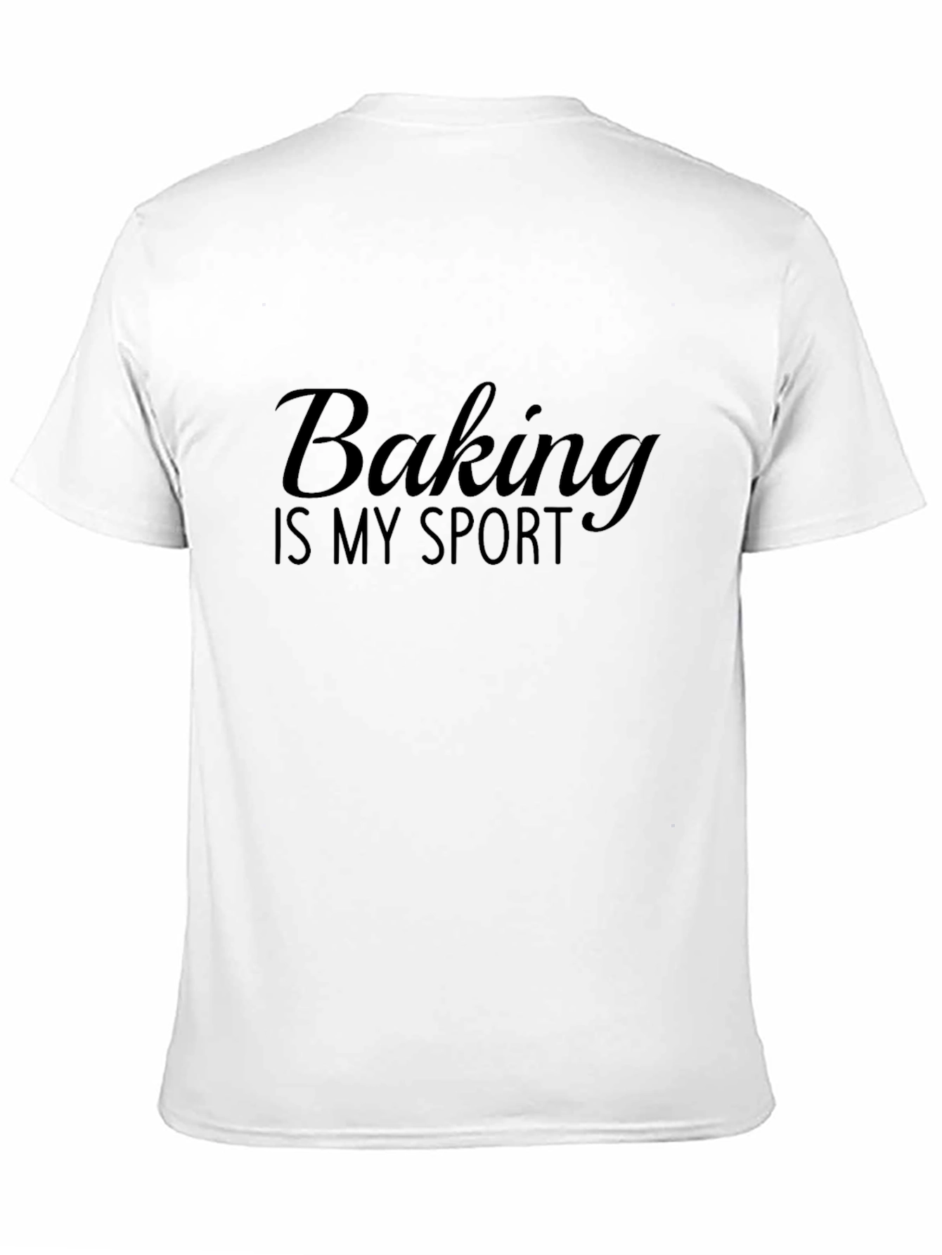 Baking is My Sport Black T-Shirt