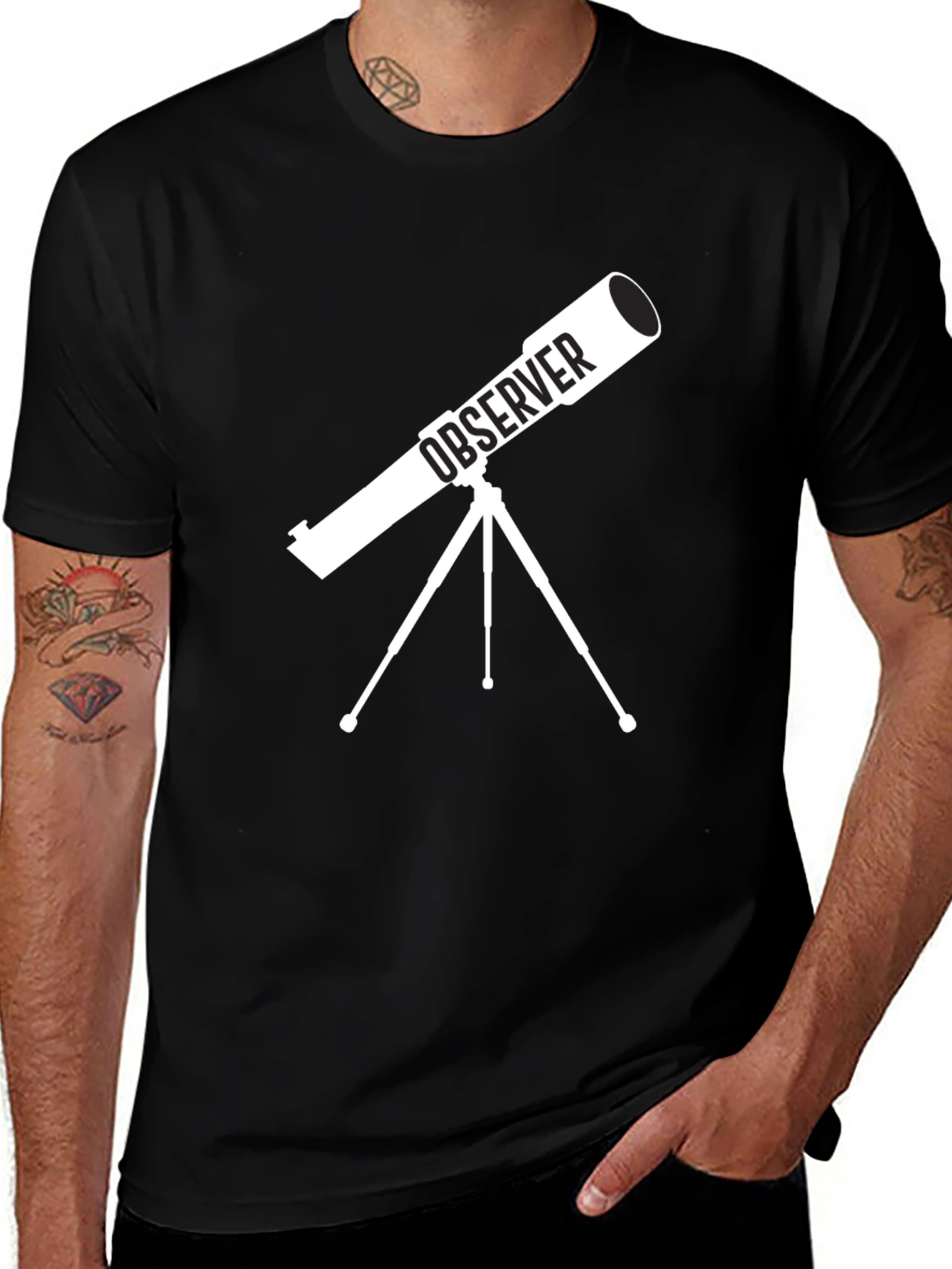 Observer Telescope Graphic T-Shirt