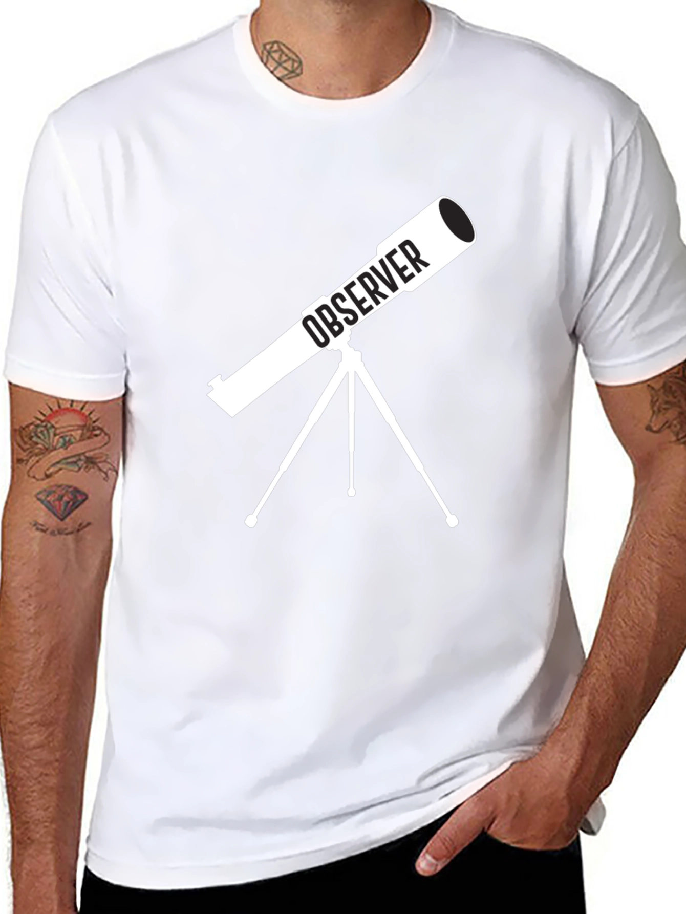 Observer Telescope Graphic T-Shirt