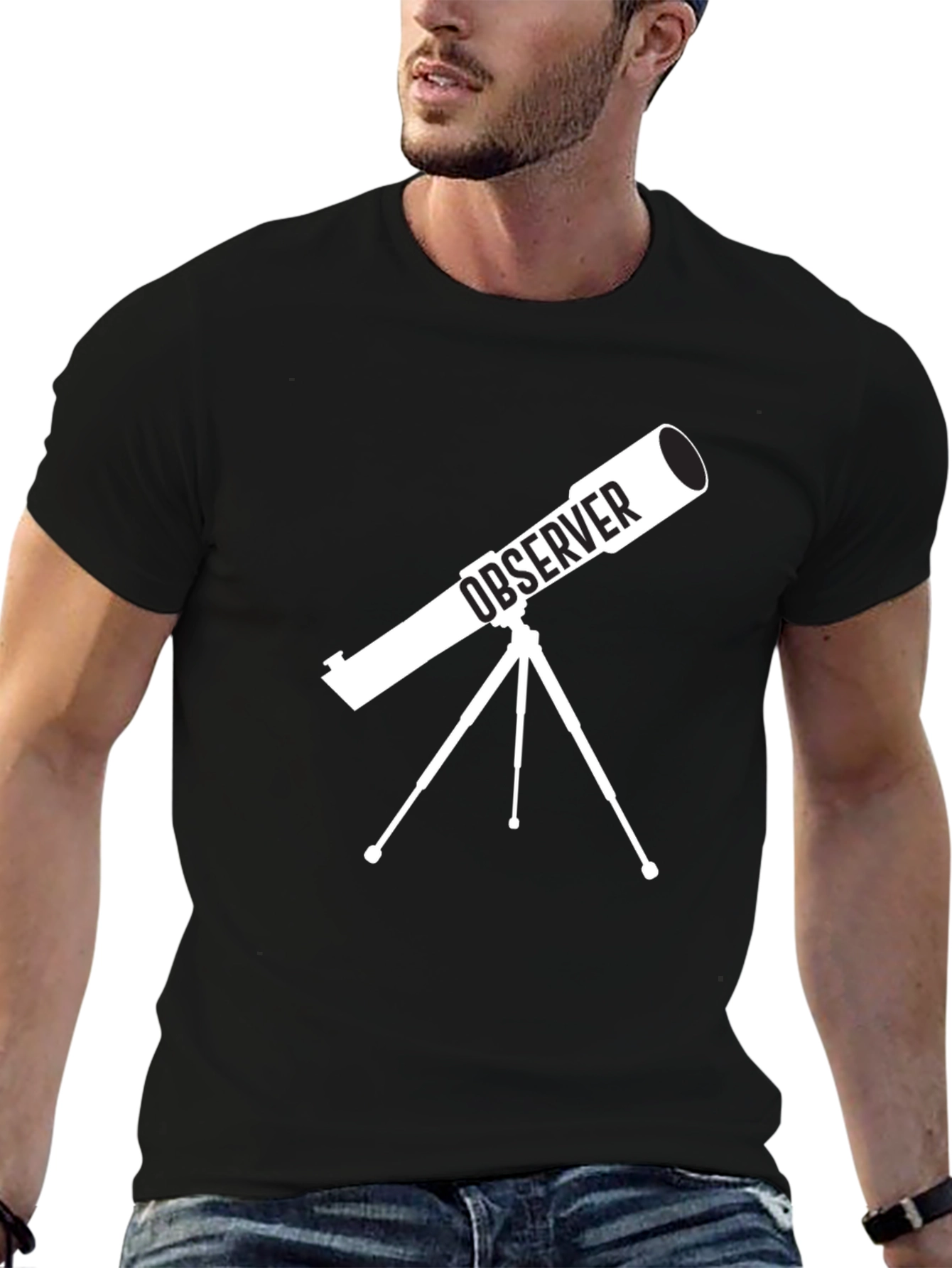 Observer Telescope Graphic T-Shirt