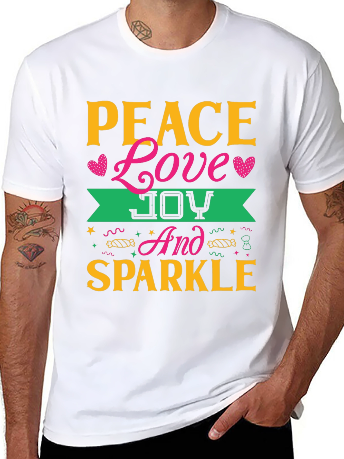 Peace Love Joy Sparkle T-Shirt