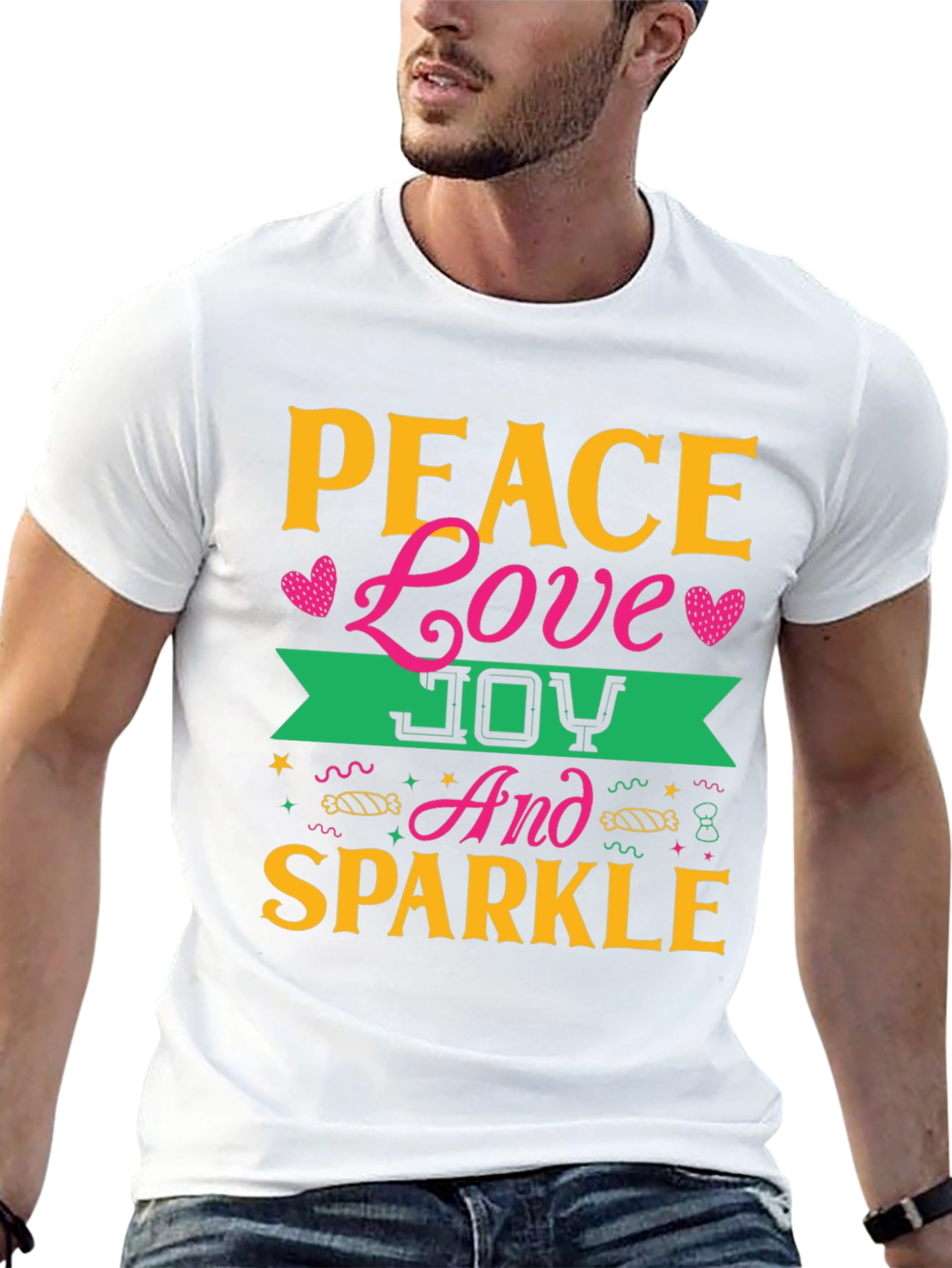 Peace Love Joy Sparkle T-Shirt