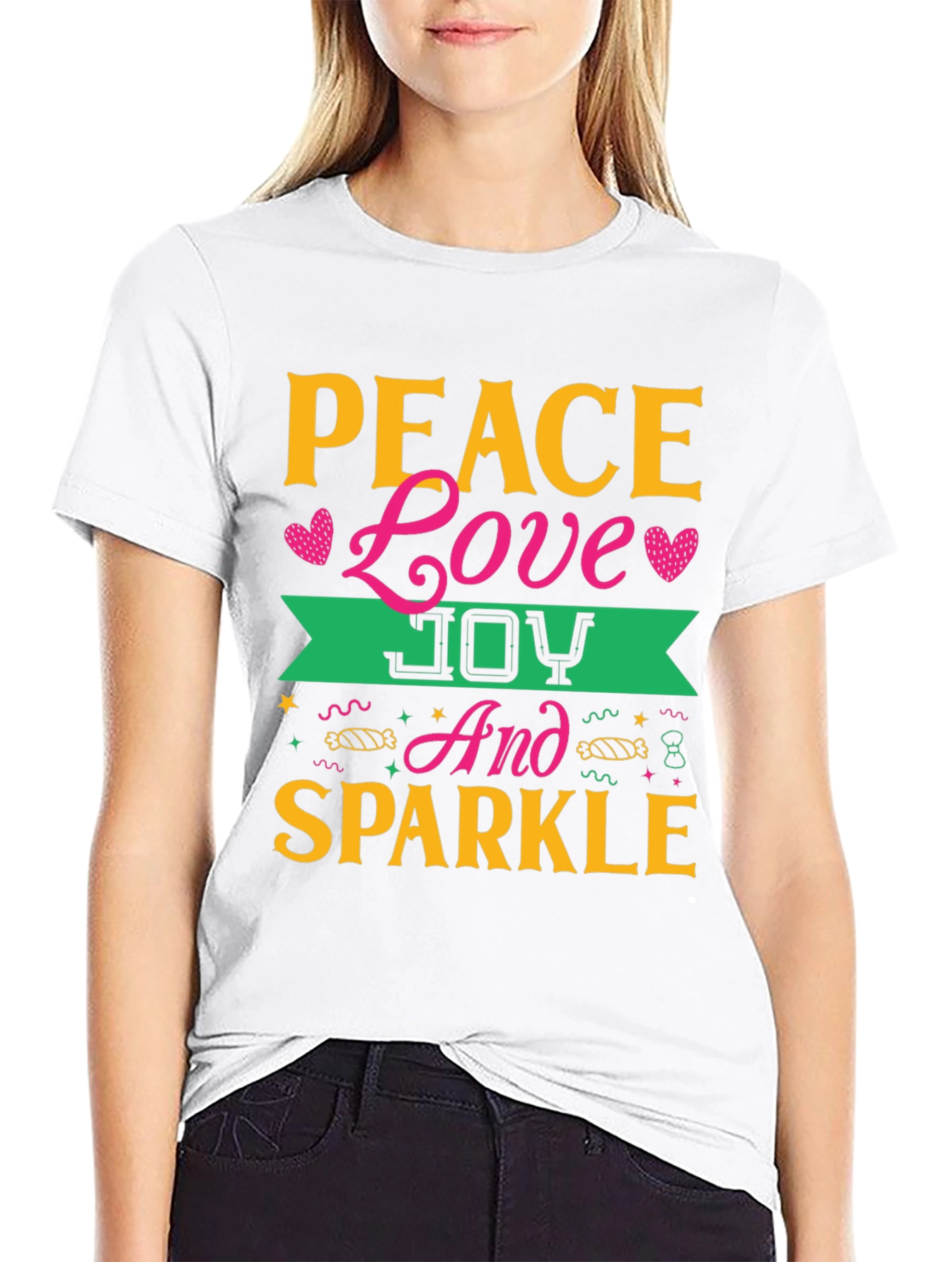 Peace Love Joy Sparkle T-Shirt
