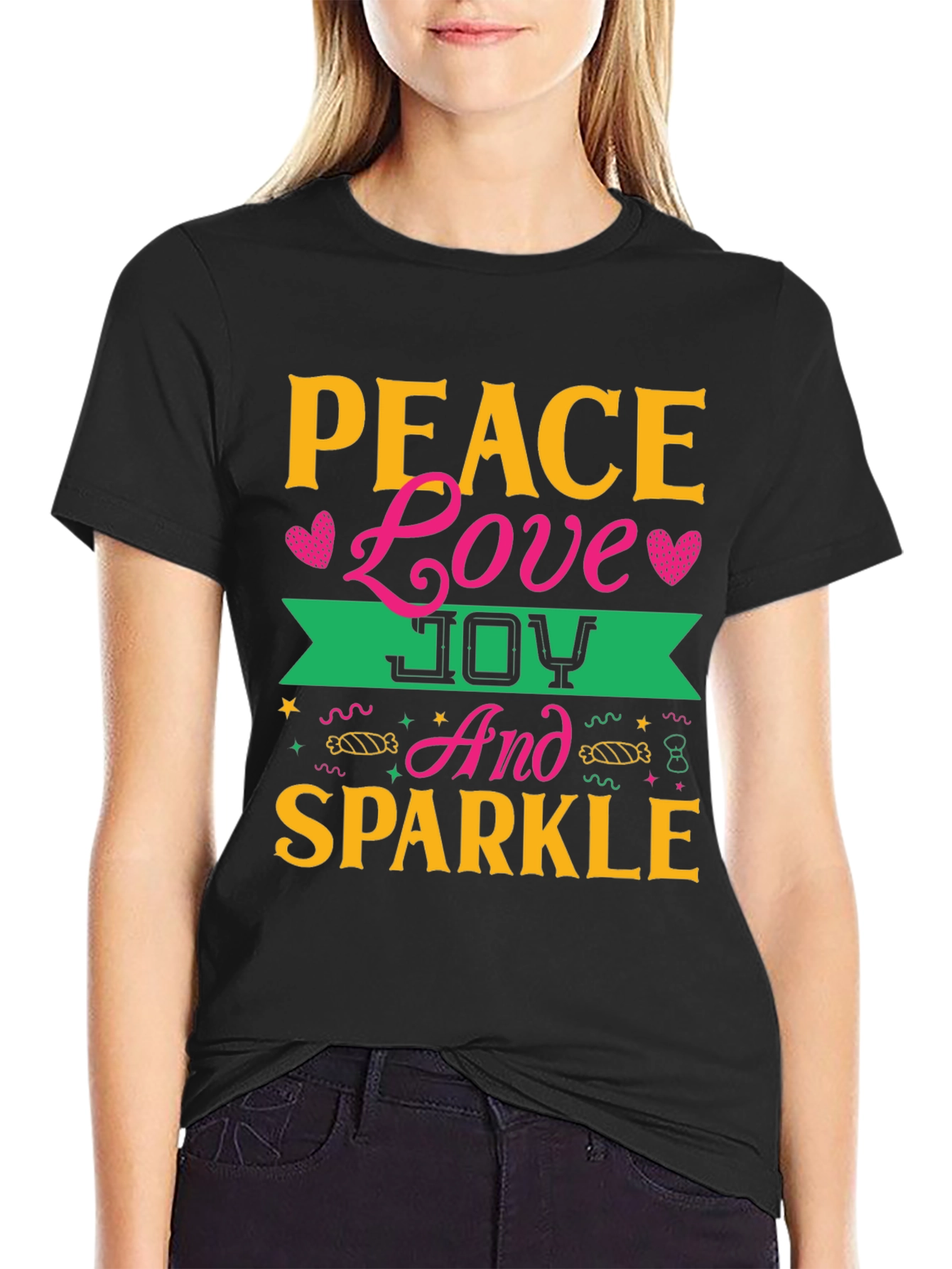 Peace Love Joy Sparkle T-Shirt
