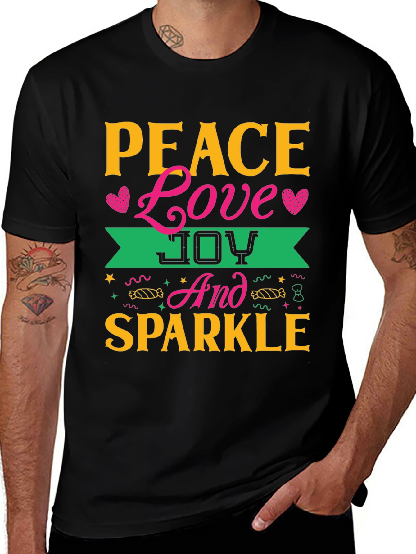 Peace Love Joy Sparkle T-Shirt