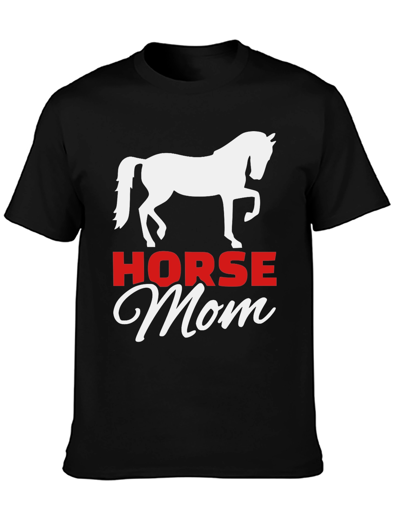 Horse Mom Graphic Tee - Equestrian Lover Shirt