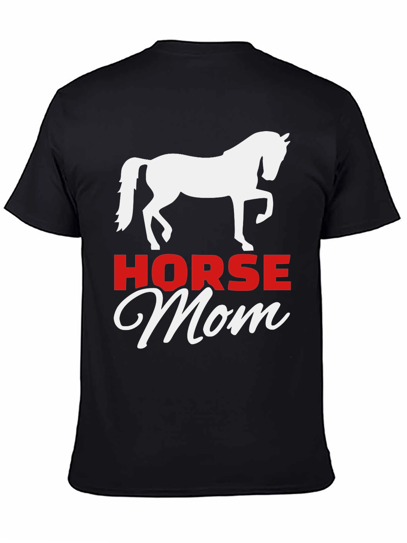 Horse Mom Graphic Tee - Equestrian Lover Shirt