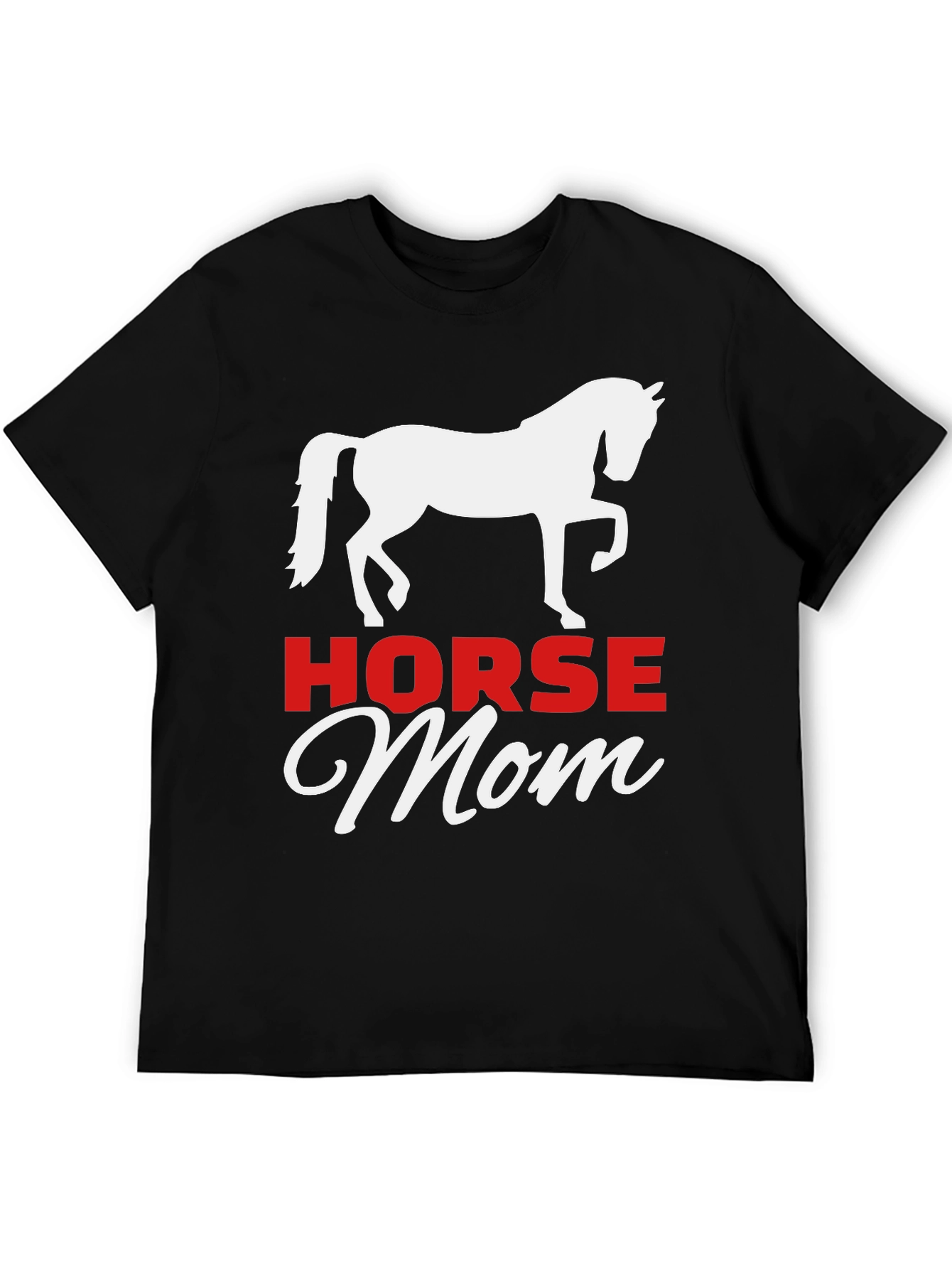 Horse Mom Graphic Tee - Equestrian Lover Shirt