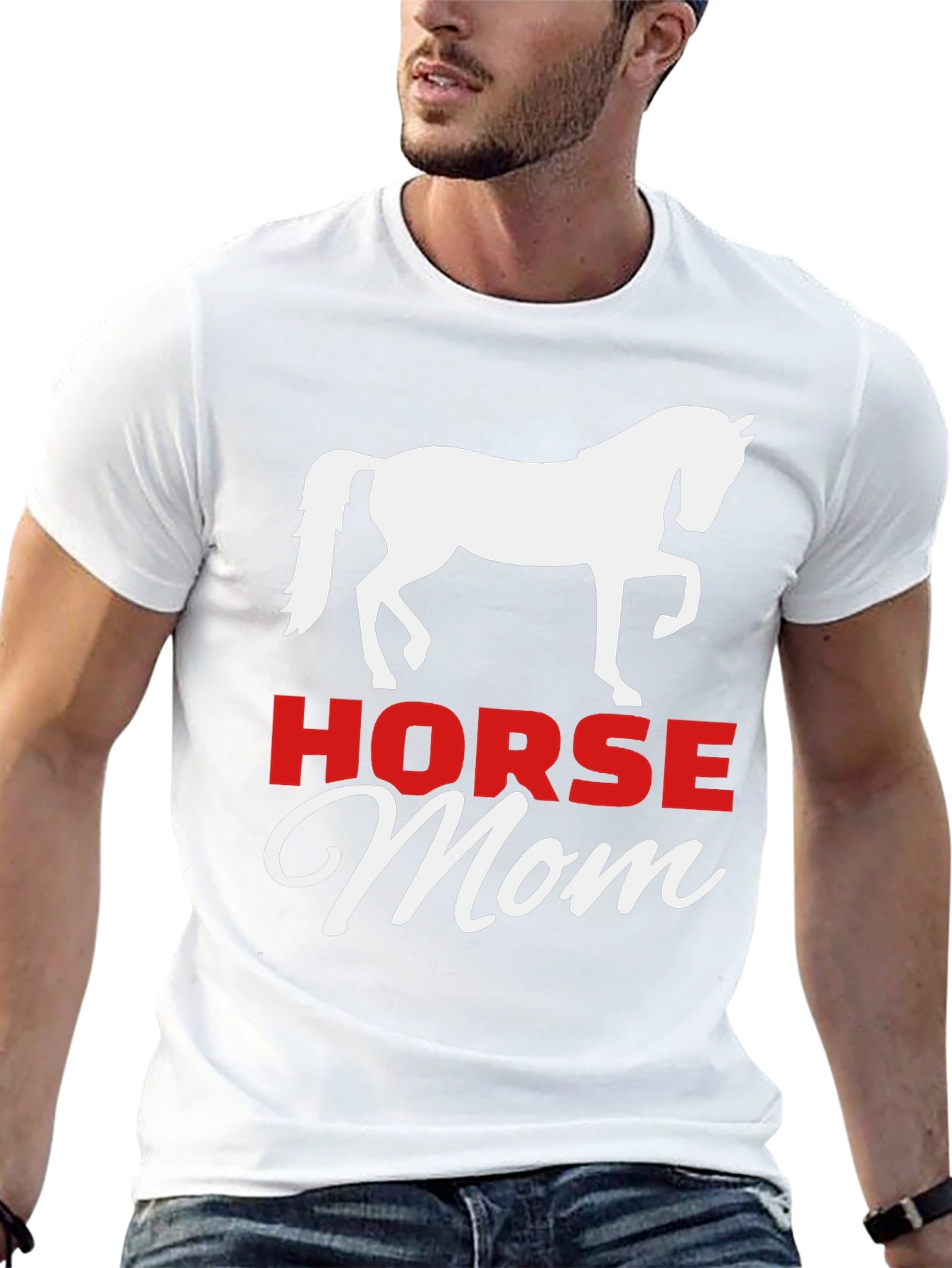 Horse Mom Graphic Tee - Equestrian Lover Shirt