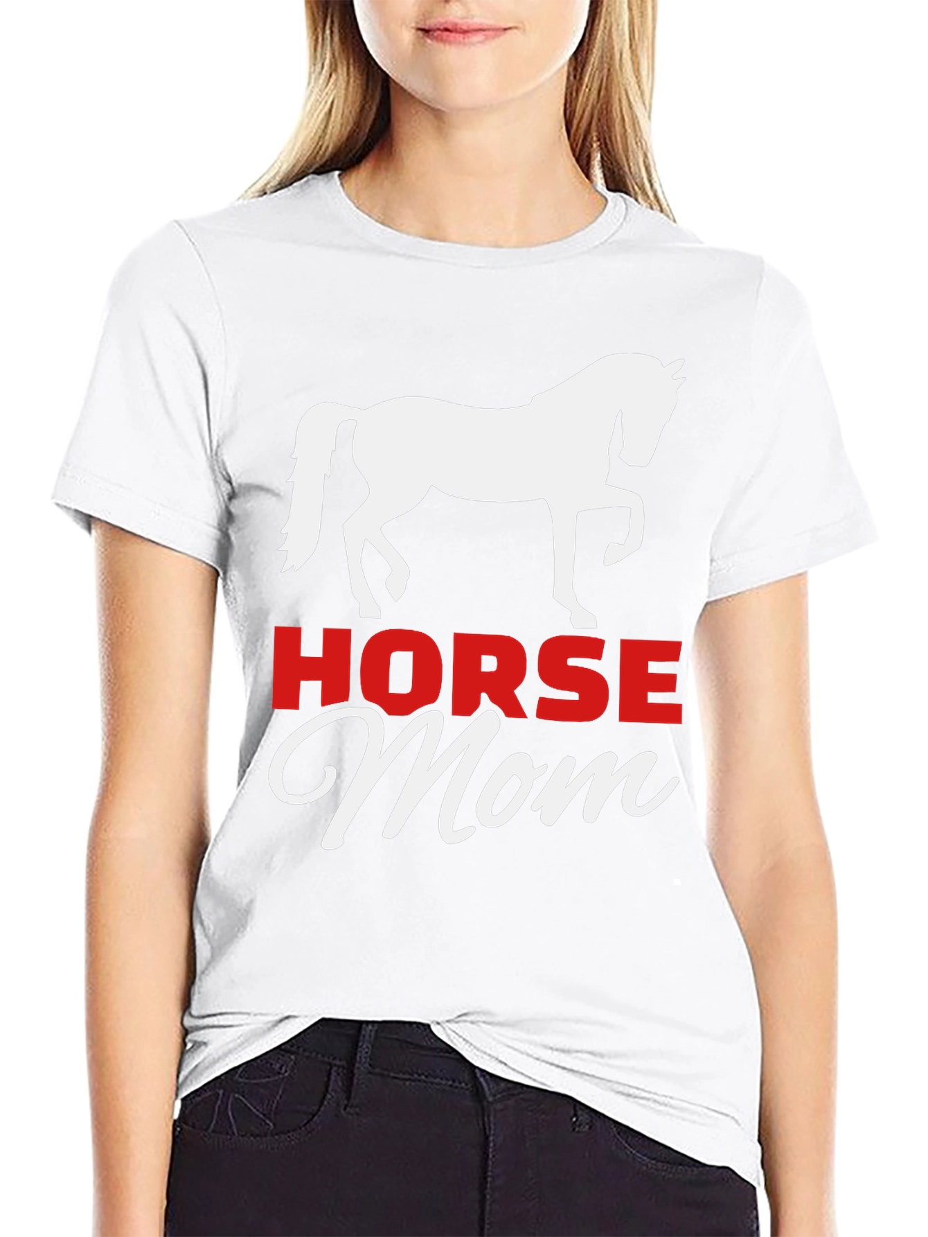 Horse Mom Graphic Tee - Equestrian Lover Shirt
