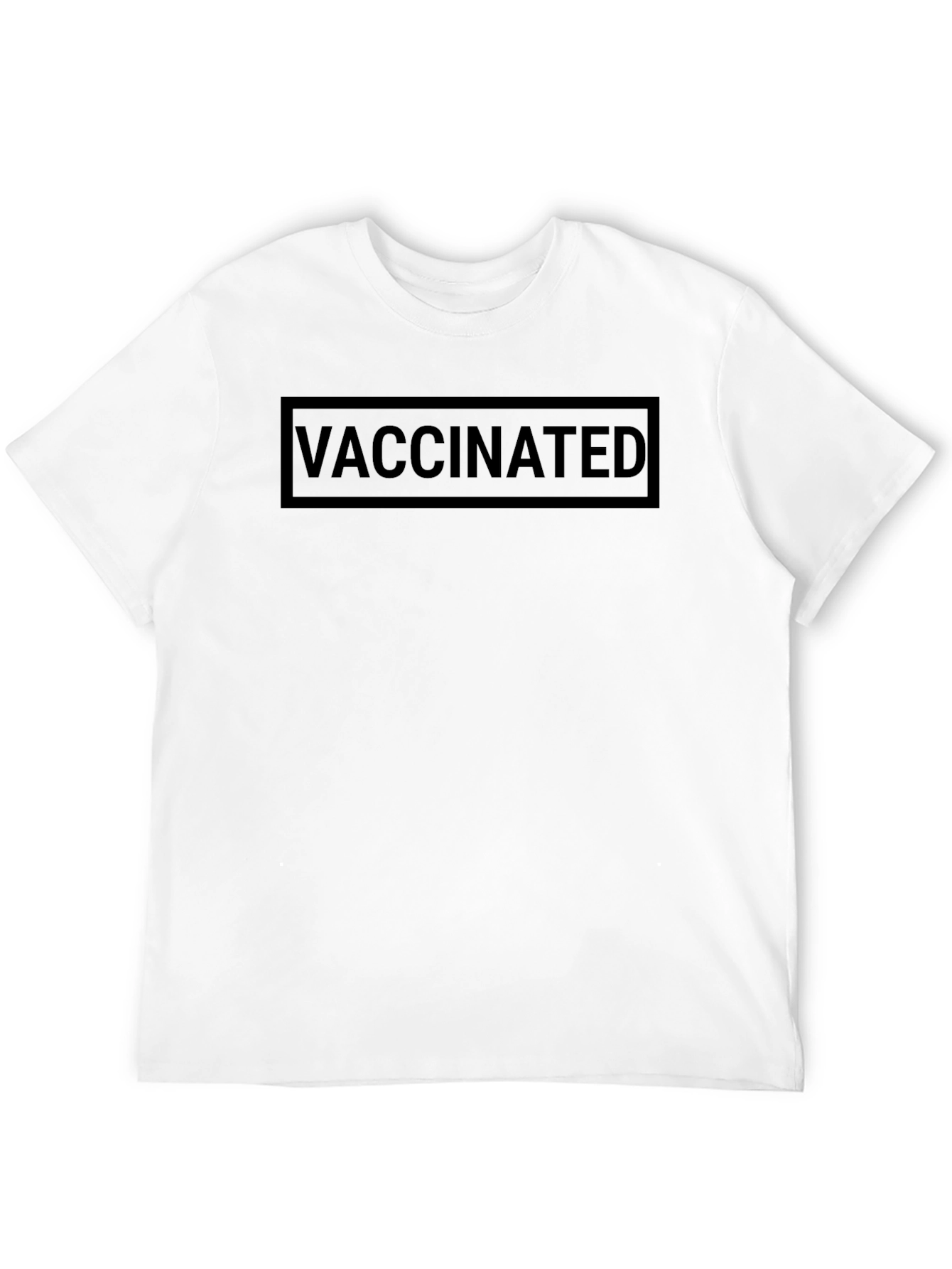 Vaccinated Black T-Shirt - Show Your Support!