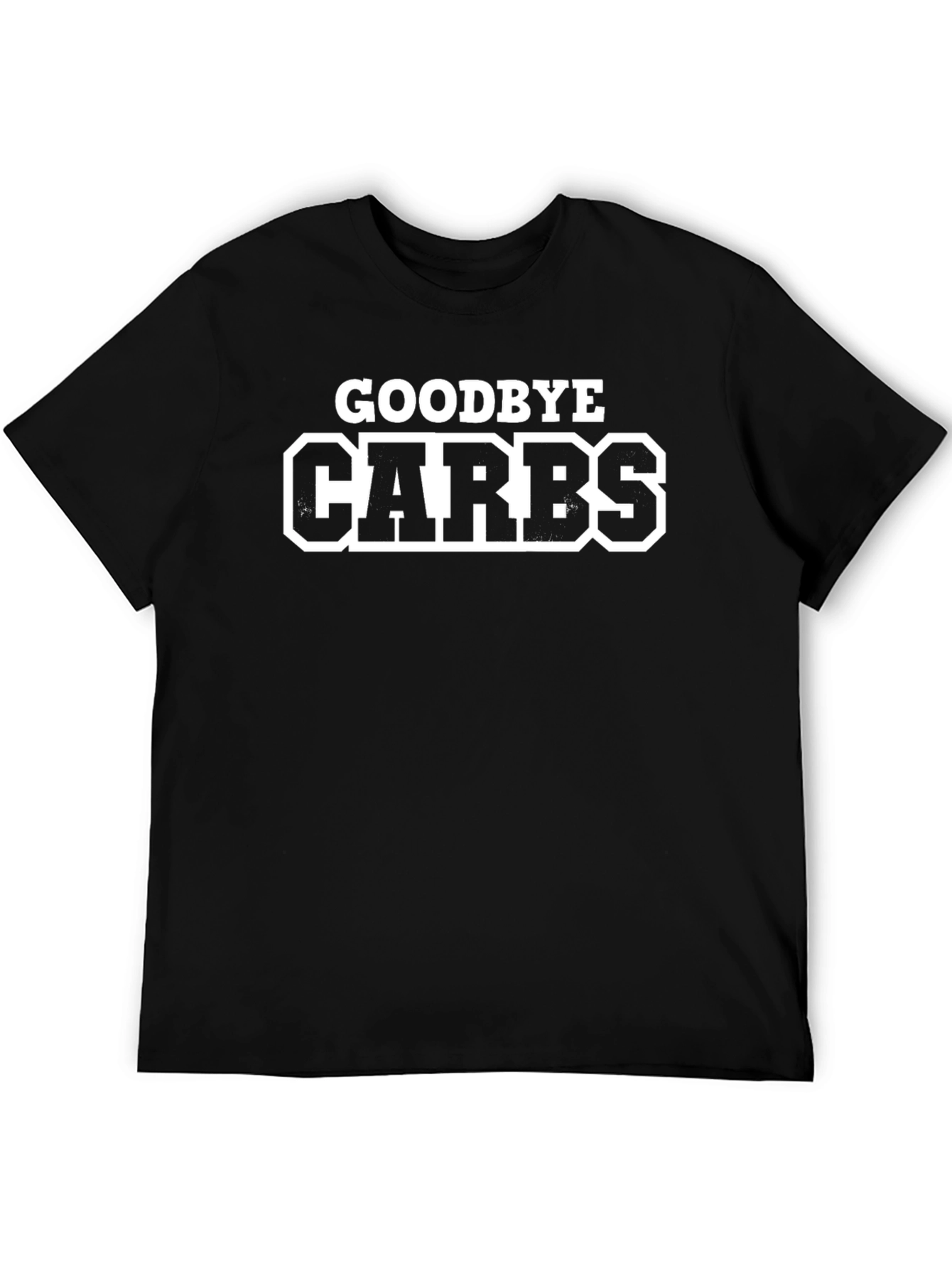 Goodbye Carbs Black Graphic Tee - Keto Diet Shirt