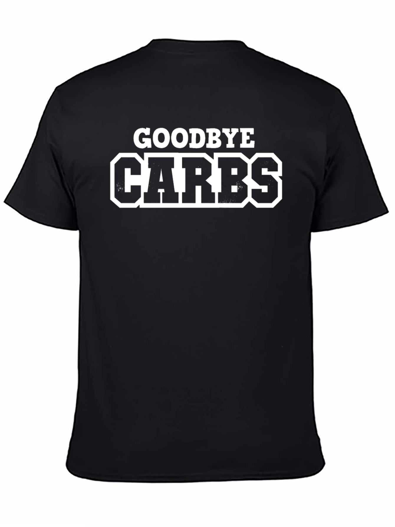 Goodbye Carbs Black Graphic Tee - Keto Diet Shirt