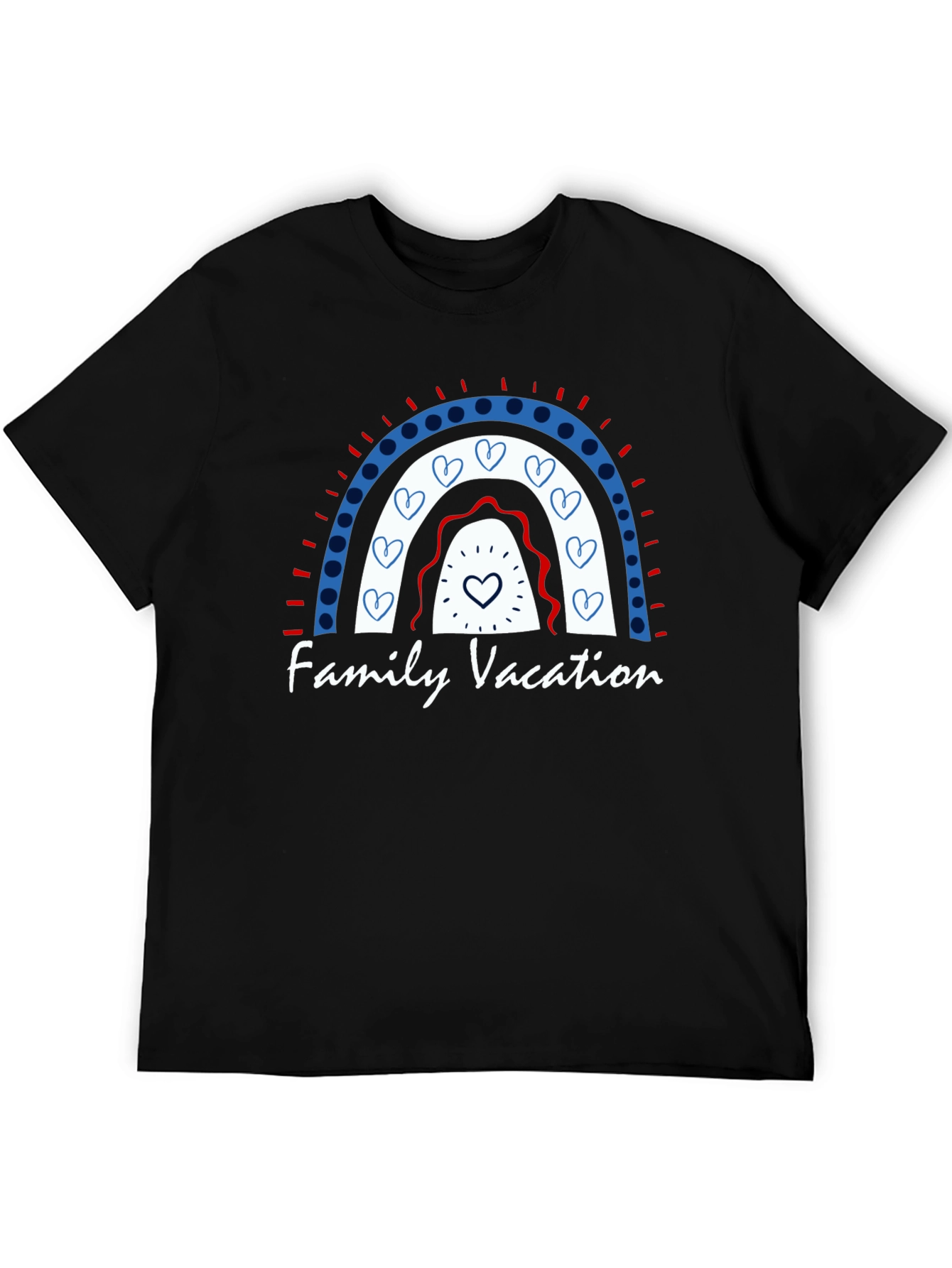Family Vacation Rainbow Graphic T-Shirt
