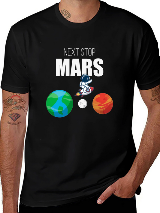 Next Stop Mars T-Shirt - Space Adventure Tee