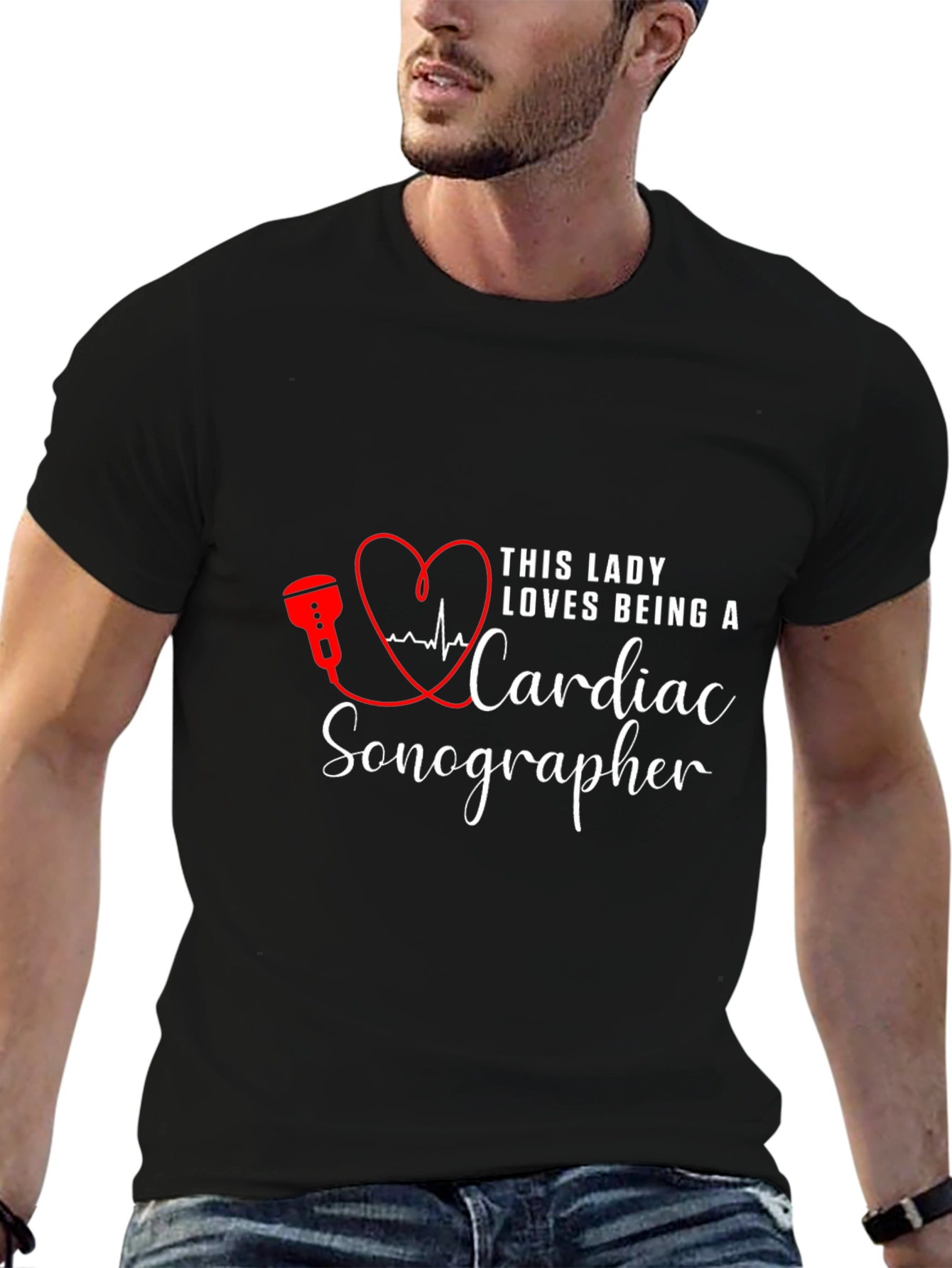 Cardiac Sonographer Tee - Love What You Do!