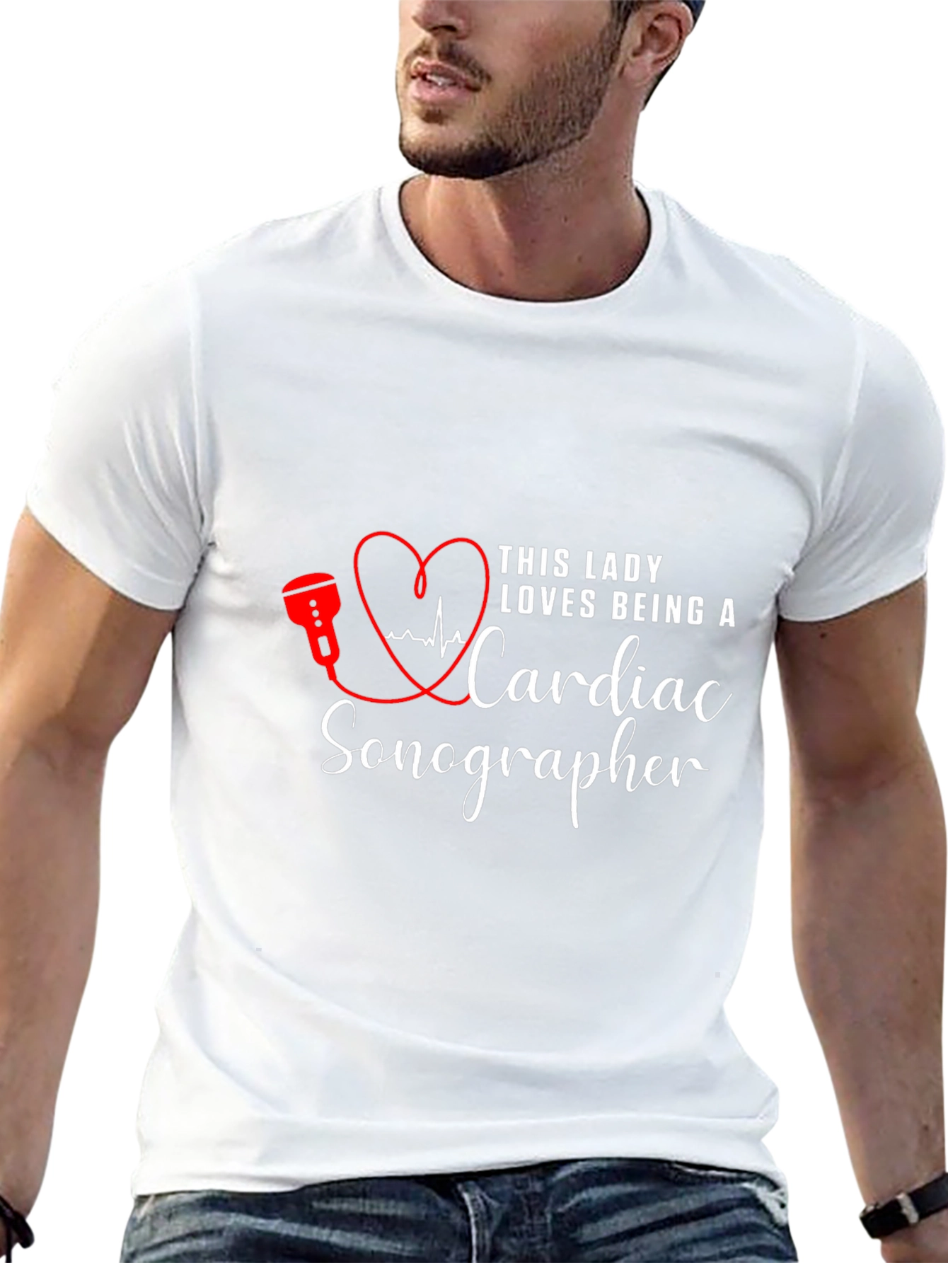 Cardiac Sonographer Tee - Love What You Do!