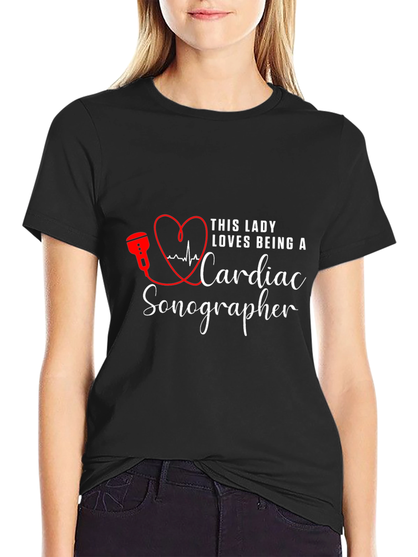 Cardiac Sonographer Tee - Love What You Do!