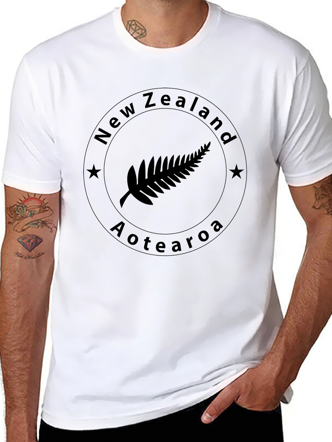 New Zealand Aotearoa Fern Graphic Tee