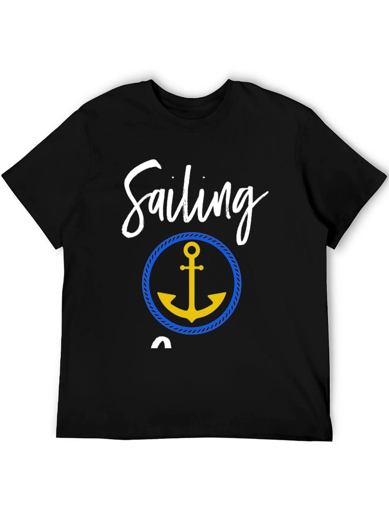 Sailing T-Shirt with Anchor Graphic