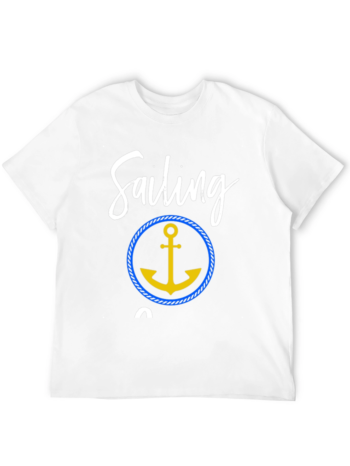 Sailing T-Shirt with Anchor Graphic