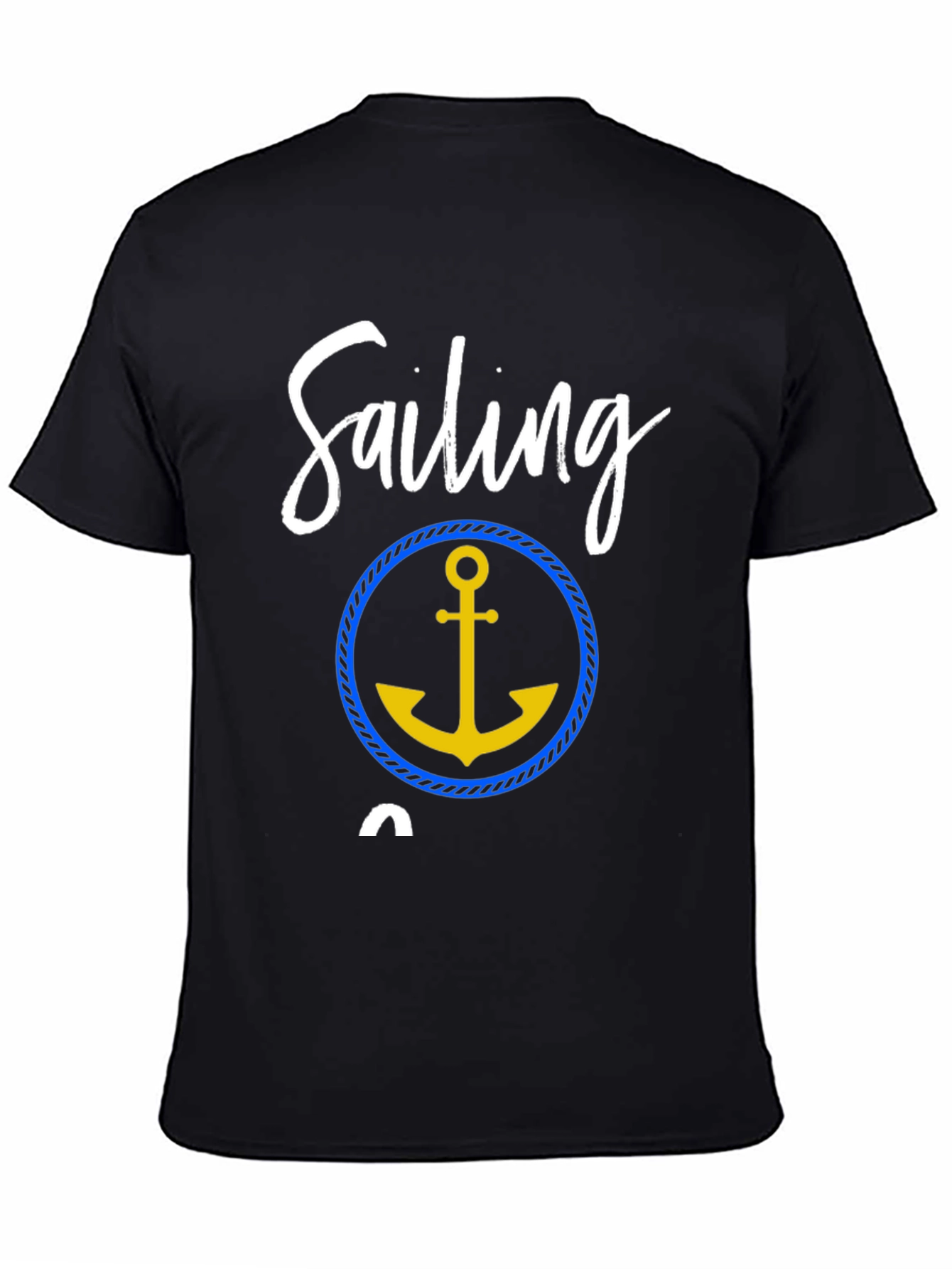 Sailing T-Shirt with Anchor Graphic