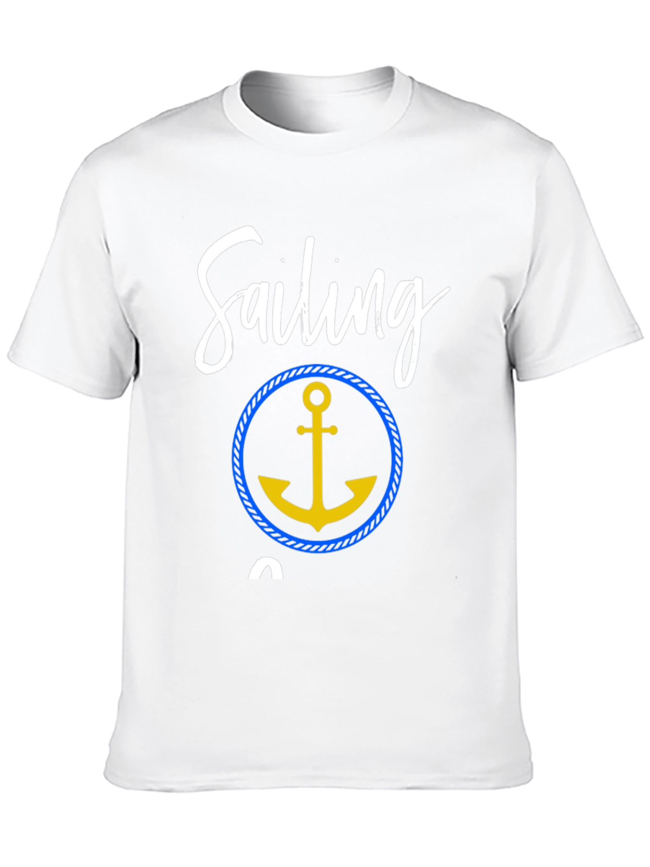 Sailing T-Shirt with Anchor Graphic