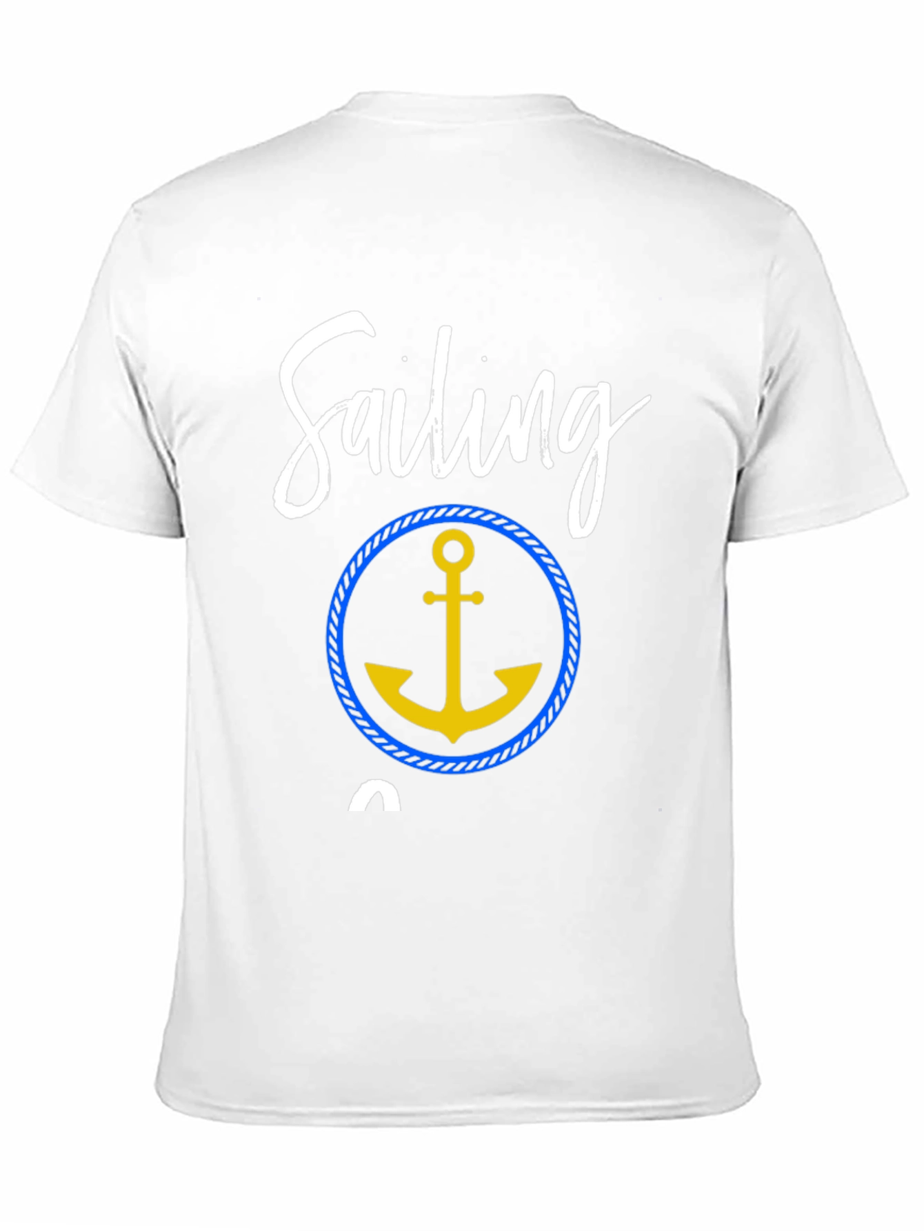 Sailing T-Shirt with Anchor Graphic