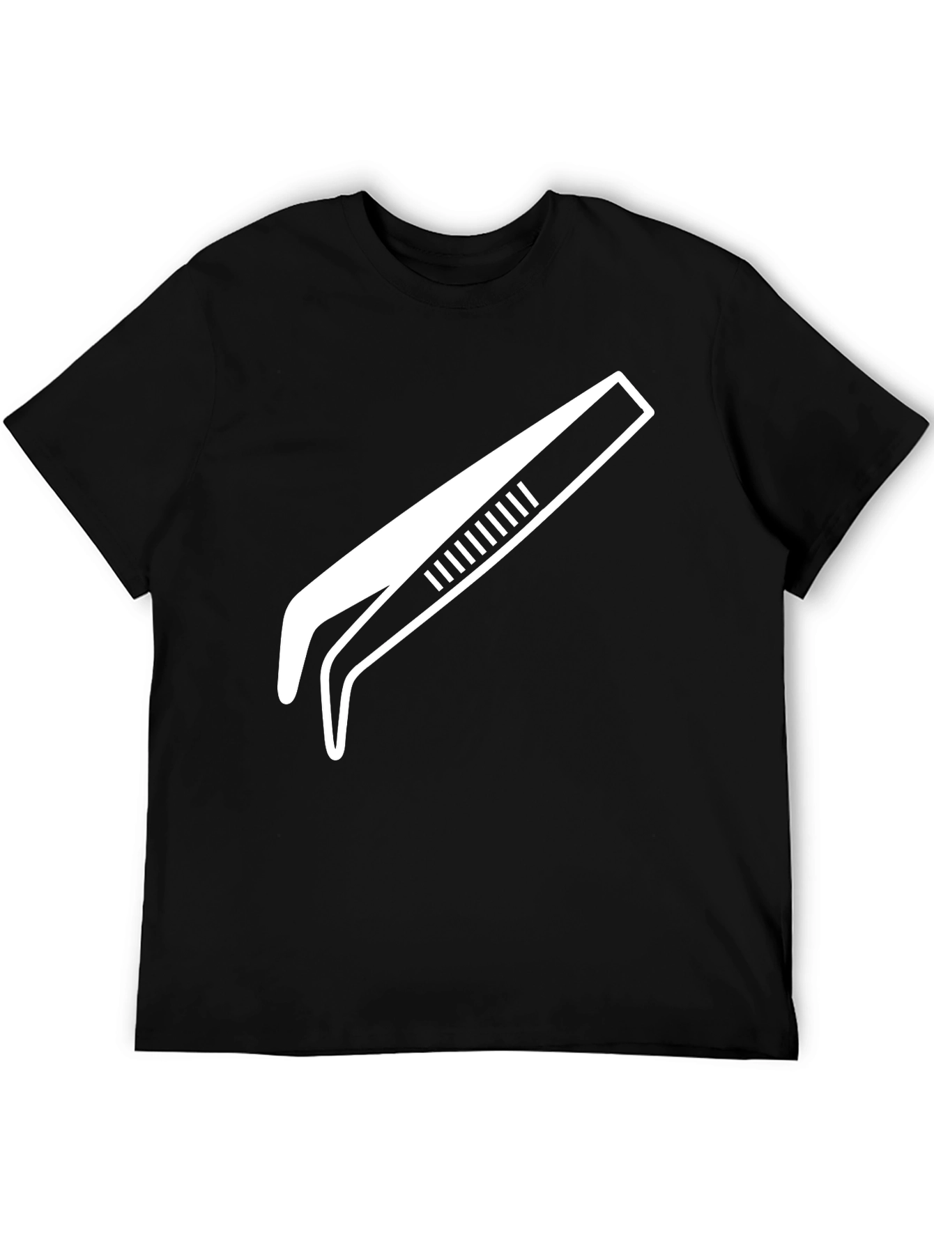 Cool Tweezers Graphic Tee - Black Cotton T-Shirt