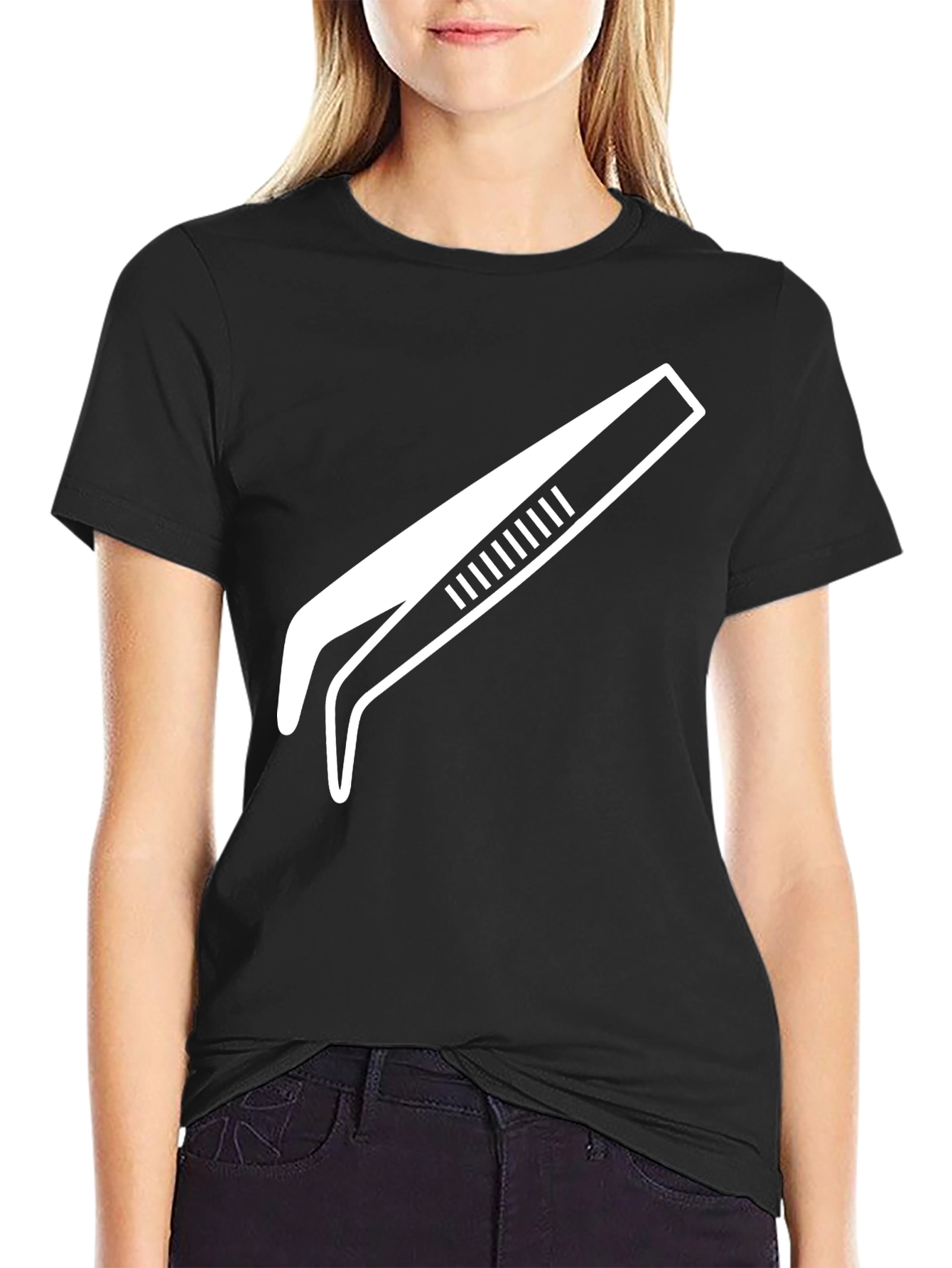Cool Tweezers Graphic Tee - Black Cotton T-Shirt