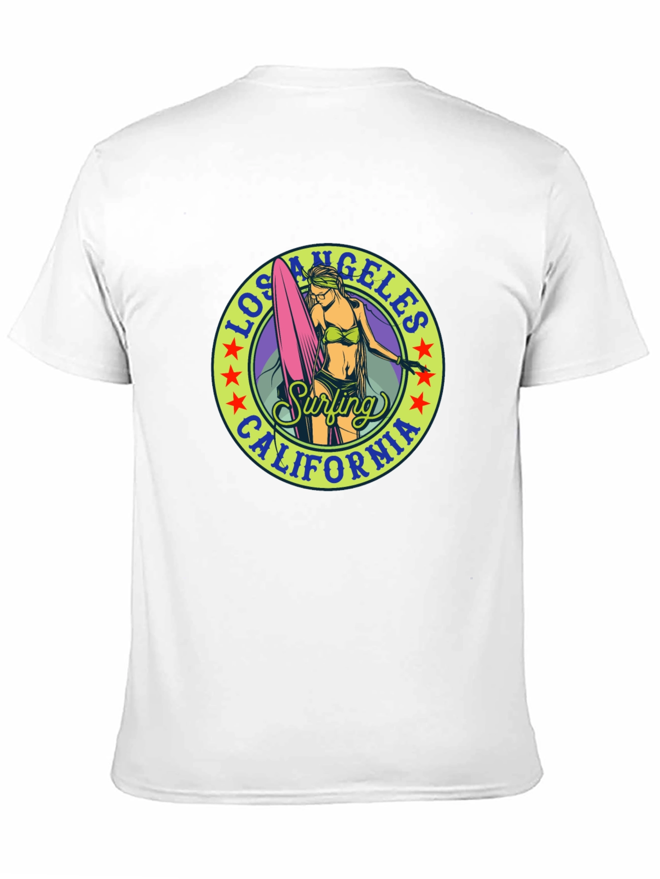 Los Angeles California Surfing Graphic Tee