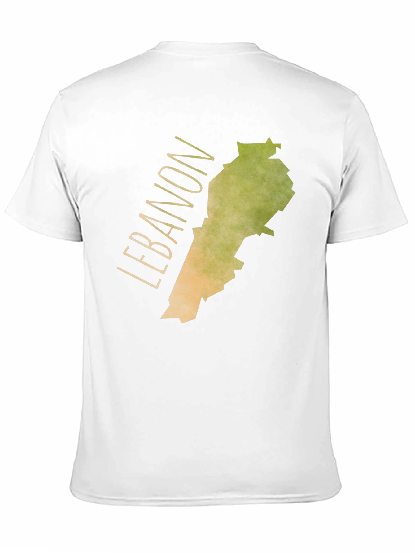 Lebanon Map Graphic Tee - Black