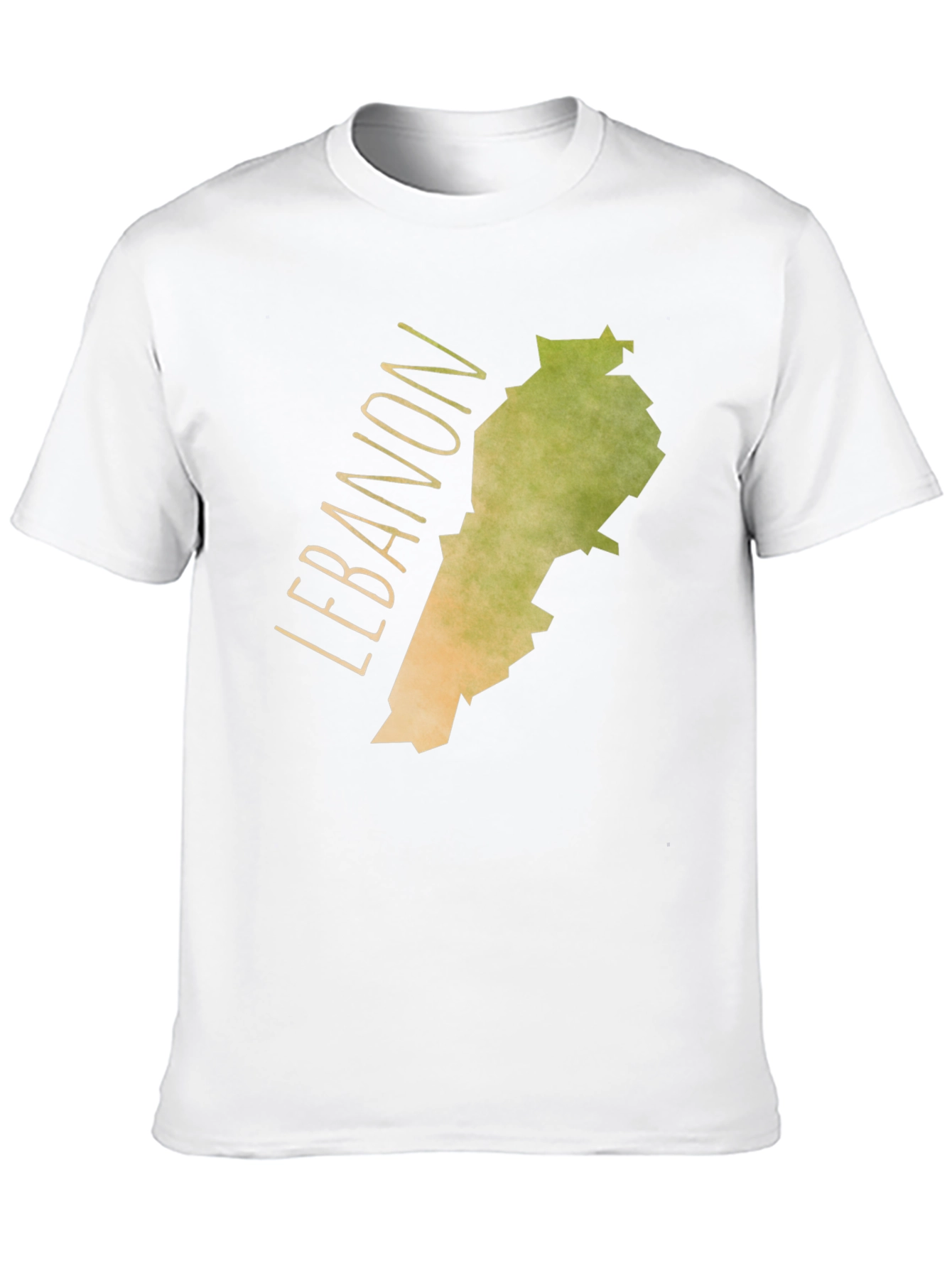 Lebanon Map Graphic Tee - Black