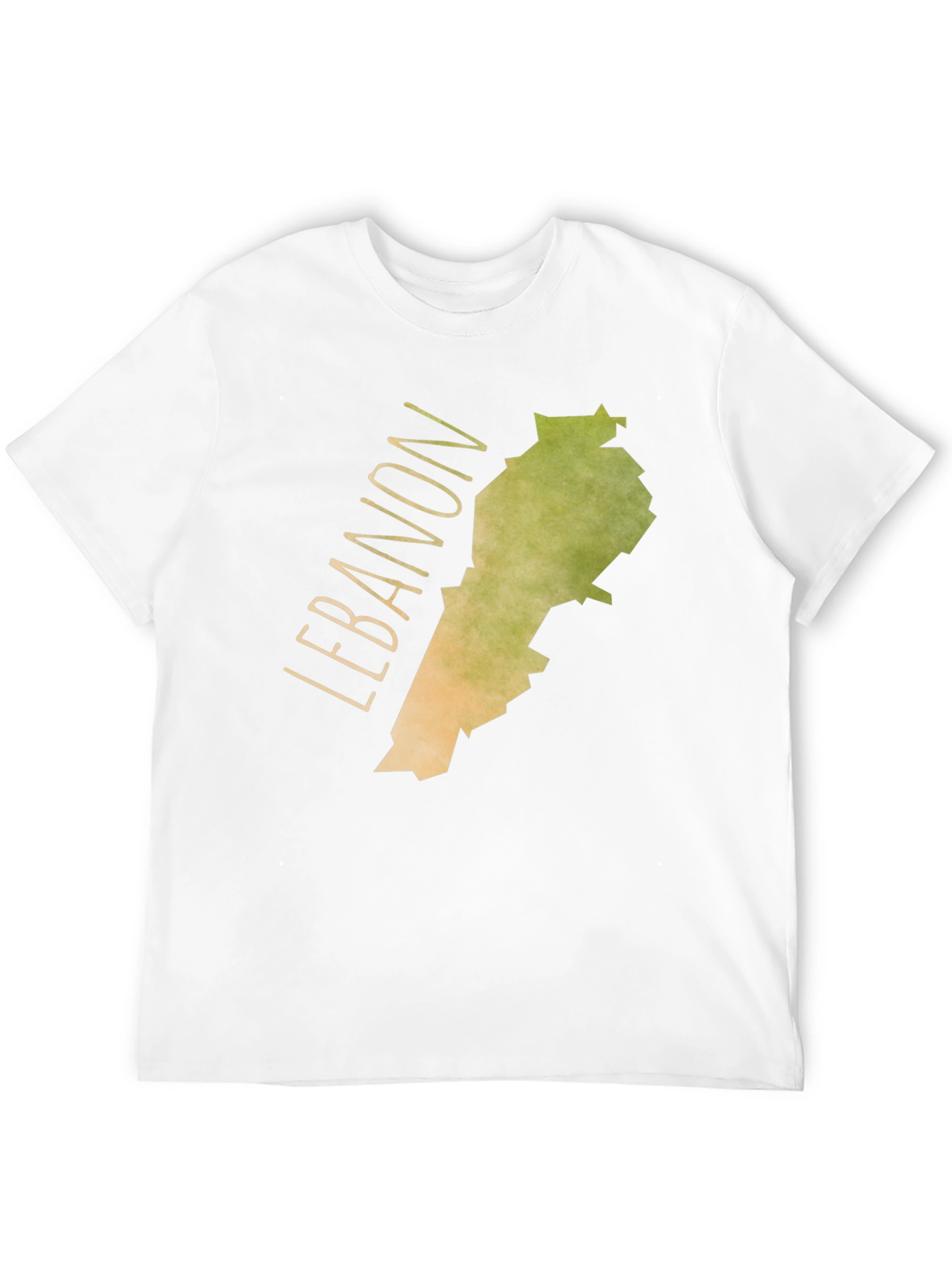 Lebanon Map Graphic Tee - Black