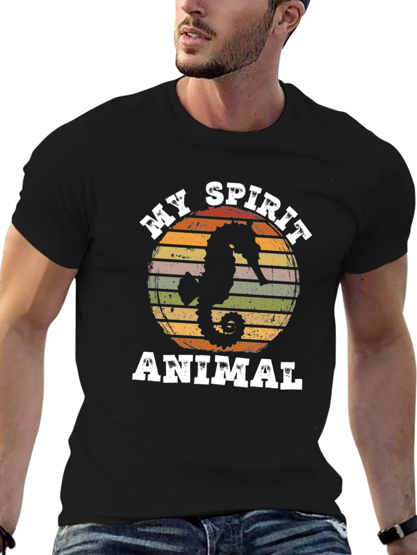 Seahorse Spirit Animal Graphic Tee