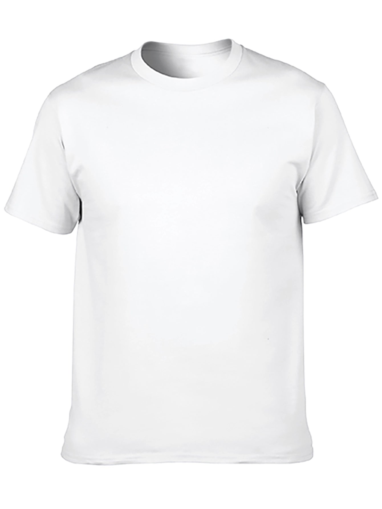 Mens Solid Black Casual T-Shirt