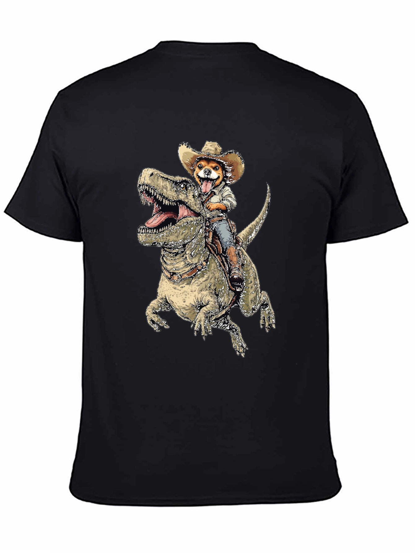 Dog Riding Dinosaur T-Shirt