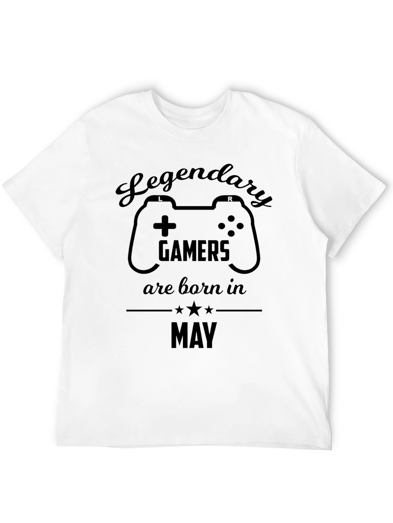 Legendary Gamers Born in May Black T-Shirt