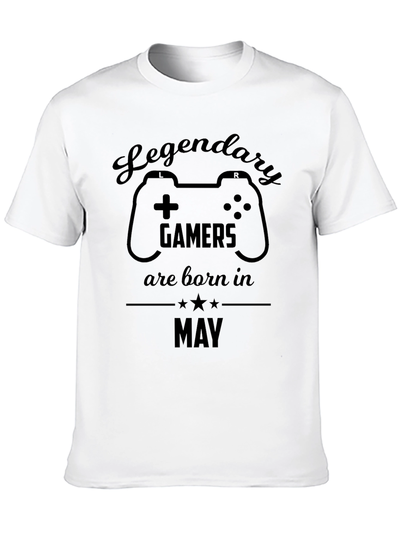 Legendary Gamers Born in May Black T-Shirt